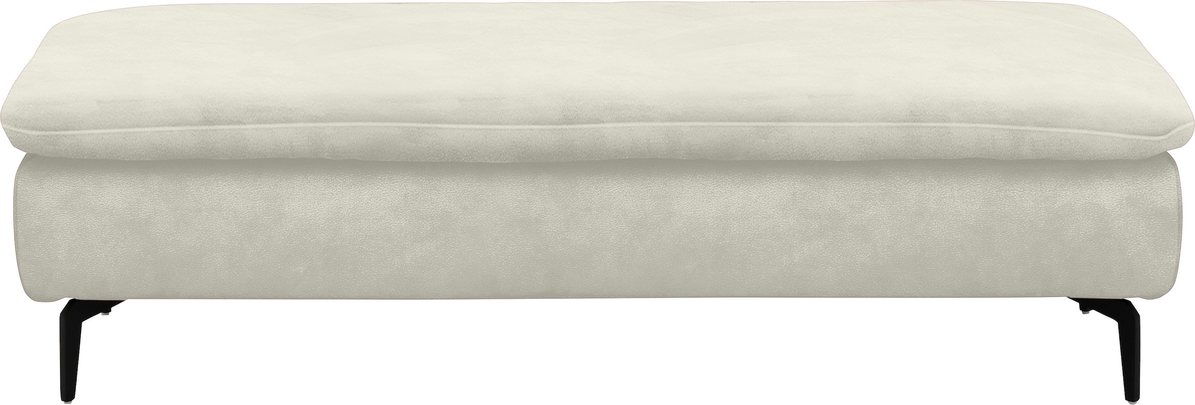 W.SCHILLIG Ecksofa »valentinoo, Designsofa, bequem, elegant und zeitlos, L-Form«, (Set), inklusive Hocker, mit Sitztiefenverstellung, Breite 299 cm
