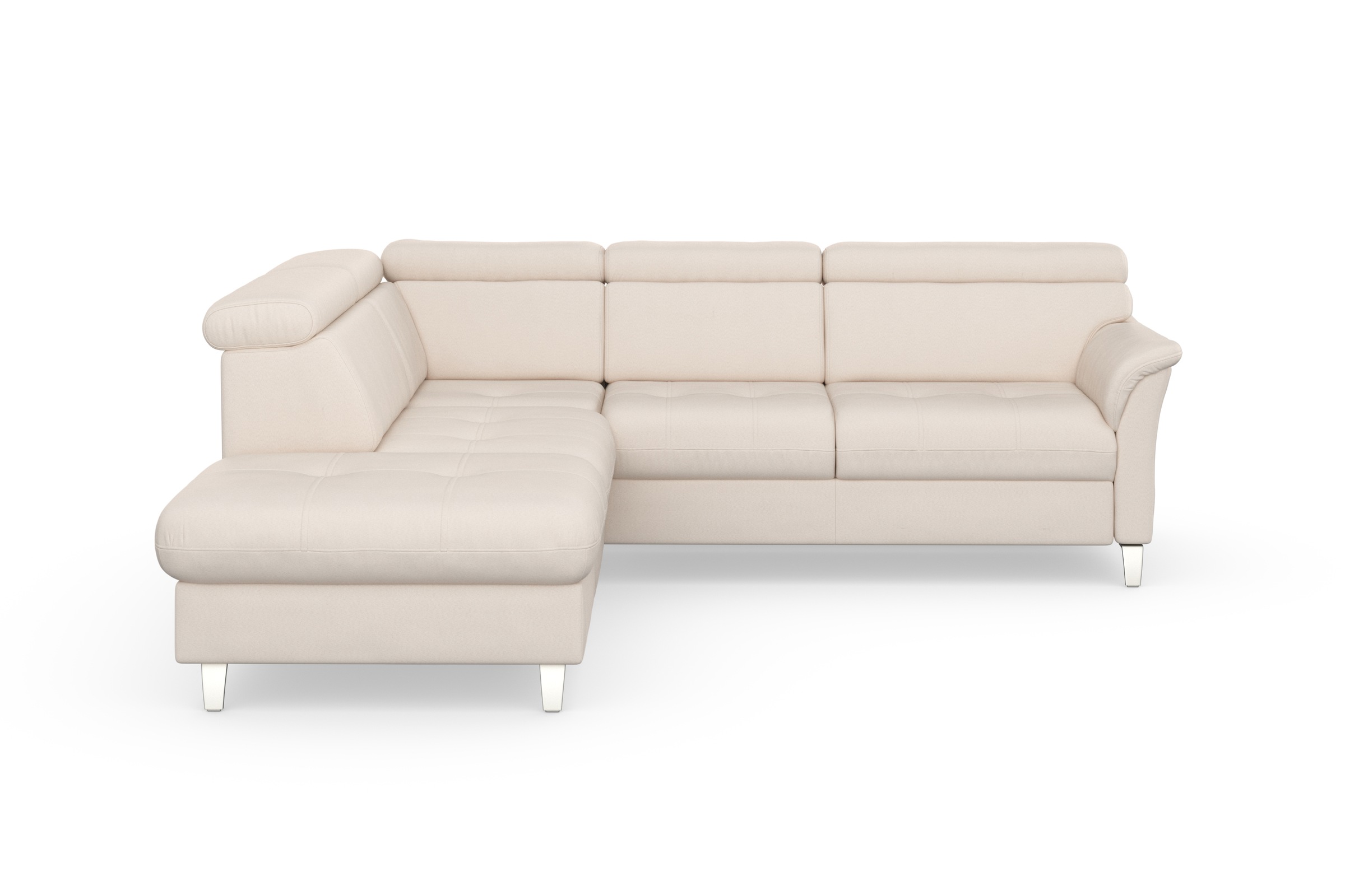 sit&more Ecksofa »Marano L-Form«, inklusive Kopfteilverstellung, wahlweise mit Bettfunktion, Bettkasten