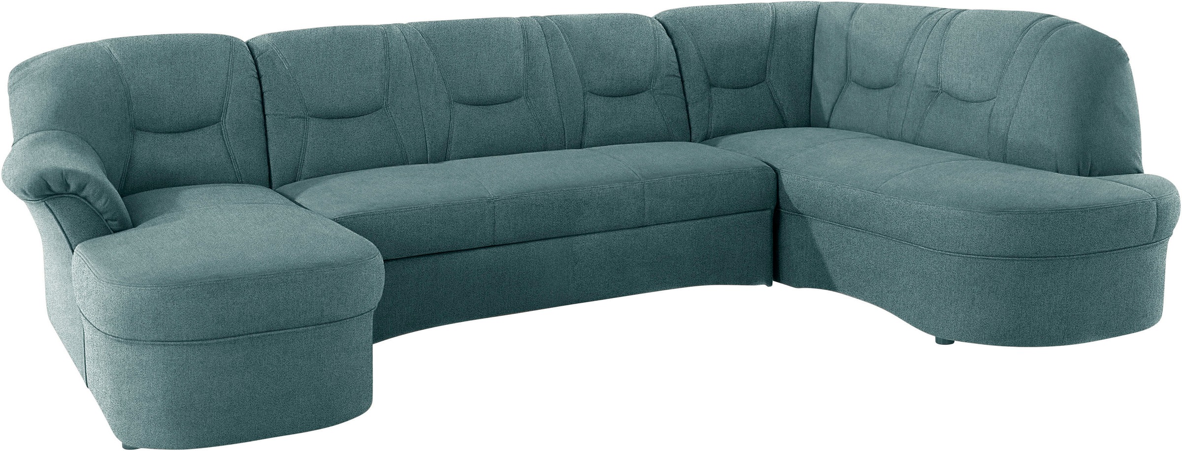 DOMO collection Wohnlandschaft »Sarafina, zeitlos und komfortabel, optional mit Federkern, U-Form«, wahlweise mit Bettfunktion