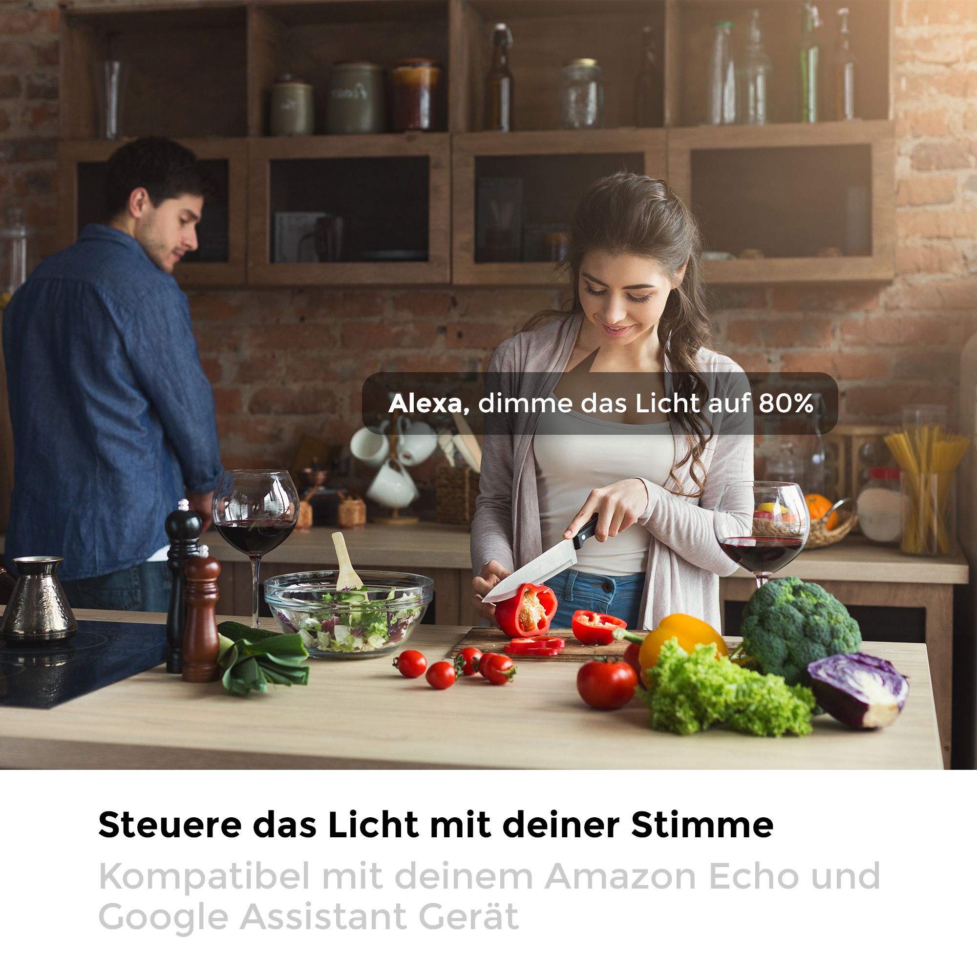 B.K.Licht LED Deckenleuchte »WiFi RGB-CCT Deckenlampe, APP-Steuerung, iOS+Andorid«, 1 flammig, Leuchtmittel LED-Modul | LED fest integriert, inkl. Fernbedienung, Farbwechsel und Lichteffekte, Ø49cm