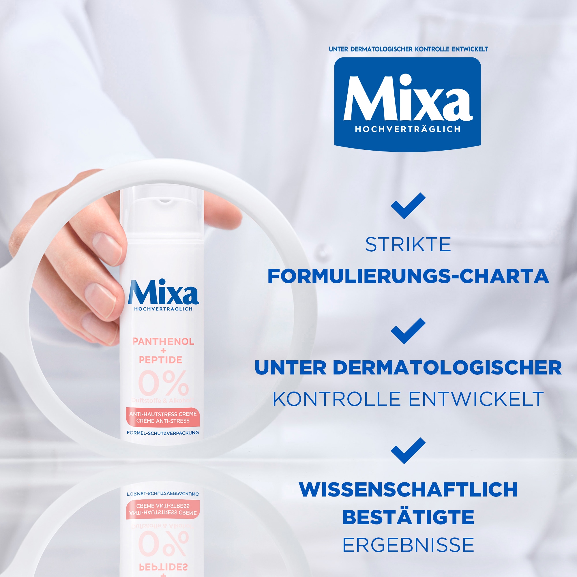 Mixa Gesichtsemulsion »MIXA ANTI-HAUTSTRESS CREME« bis zu 48H Feuchtigkeit, stärkt die Hautbarriere