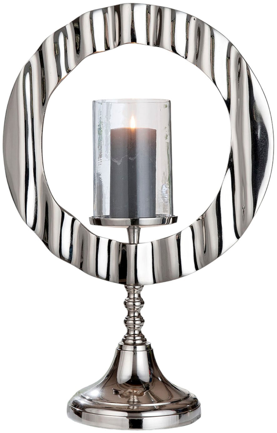 Casablanca by Gilde Windlicht »Kerzenleuchter Circulus silber« günstig online kaufen