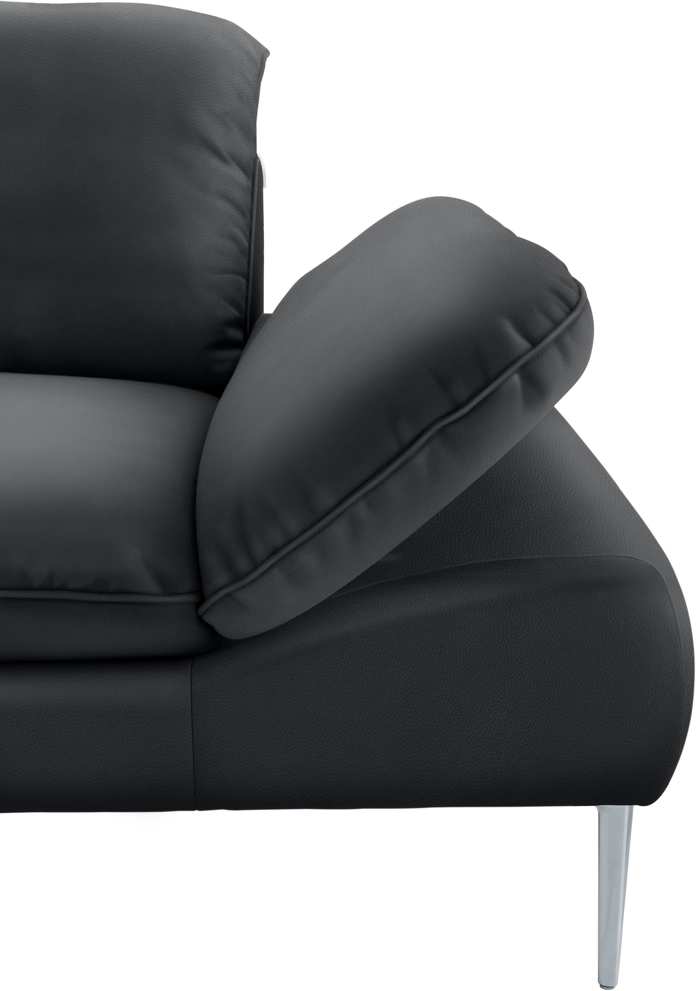 W.SCHILLIG Ecksofa »enjoy&MORE, Designsofa, bequem, zeitlos und elegant, L-Form«, mit Sitztiefenverstellung, Füße silber matt, Breite 340 cm