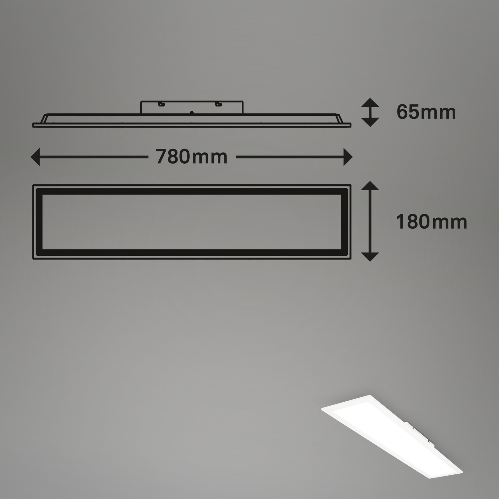 Briloner Leuchten Panel »Panel SIMPLE«