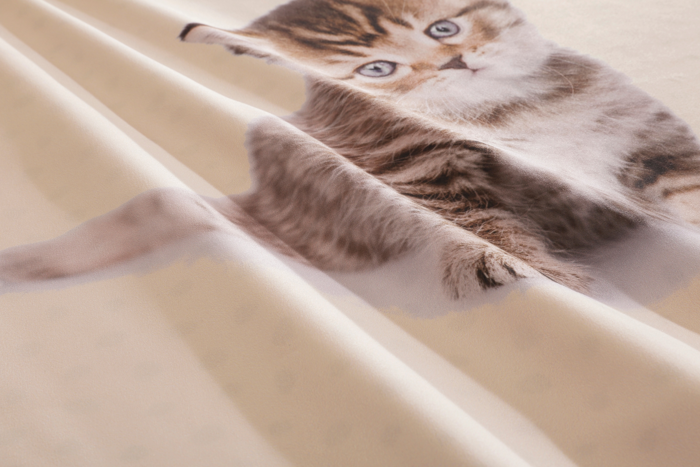 OTTO home Bettwäsche »Lyki«, ab Größe 135x200 cm, 100% Polyester, Katze, Pferd, Löwe, Pinguin