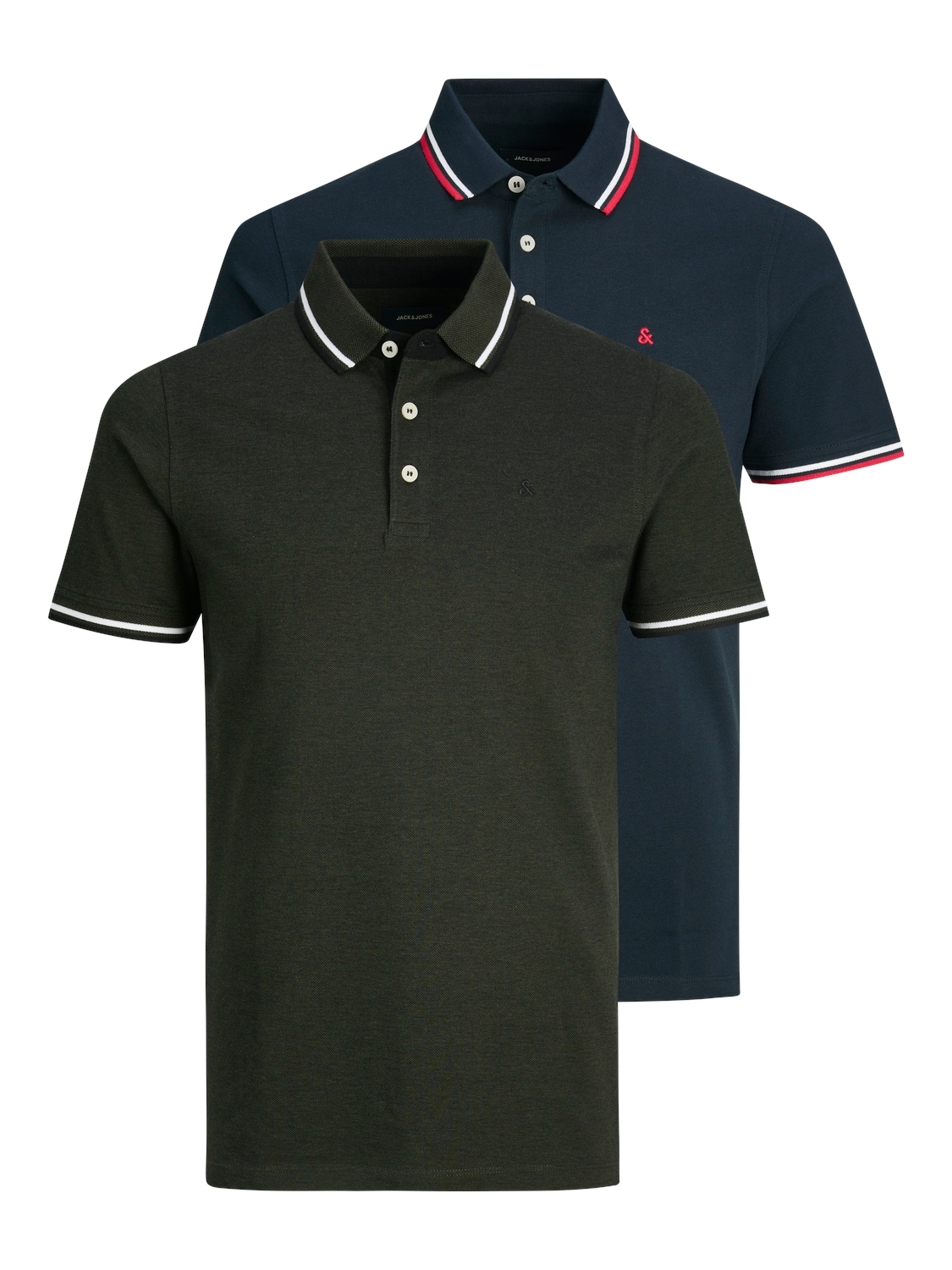 Jack & Jones Poloshirt »PAULOS POLO 2PK«, (Packung, 2 tlg., 2er-Pack)