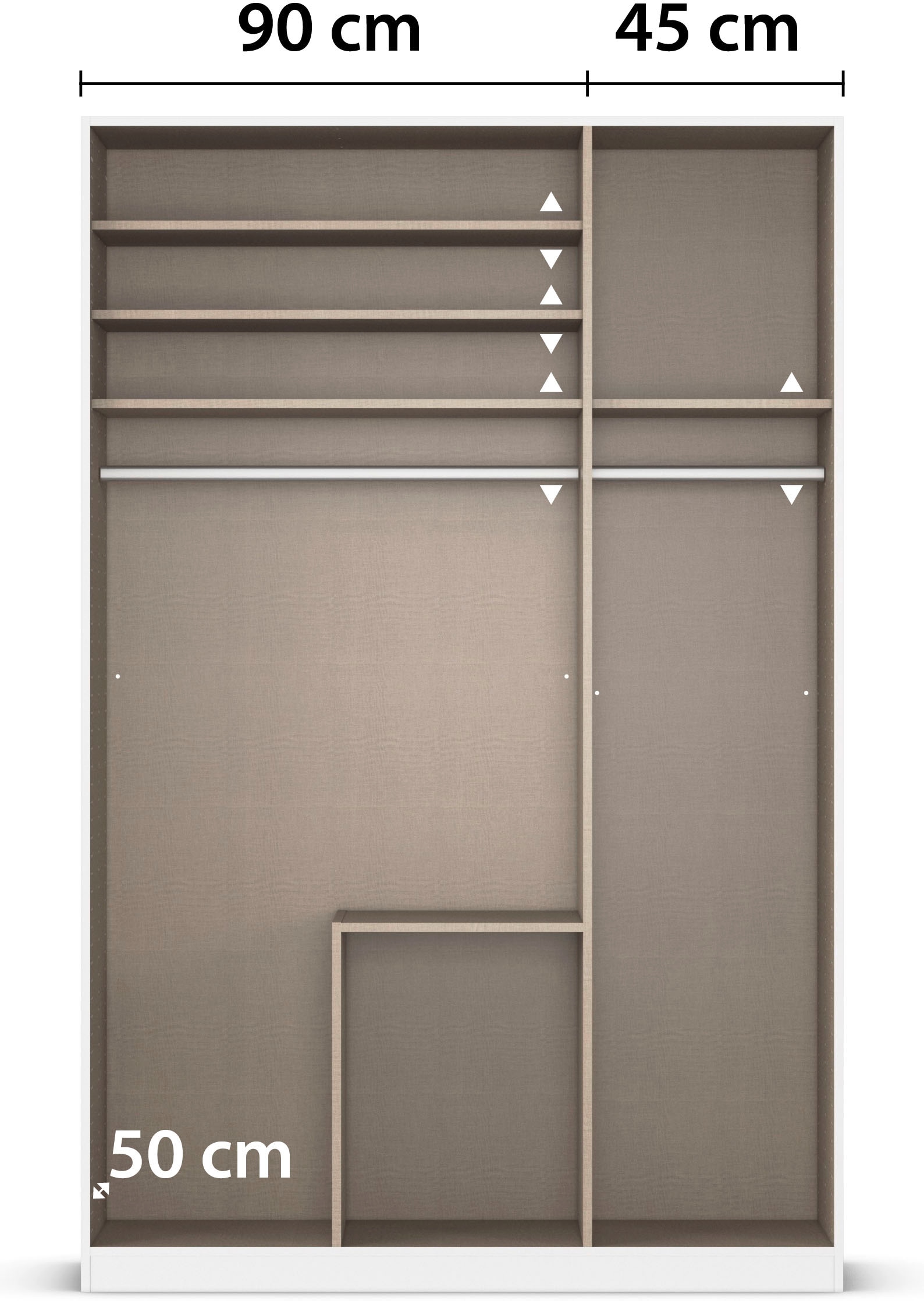 rauch Drehtürenschrank »Kleiderschrank Kleiderschränke Schrank Garderobe AGORDO mit Glasfront«, mit Außenschubkästen, in 6 Breiten und 2 Höhen MADE IN GERMANY
