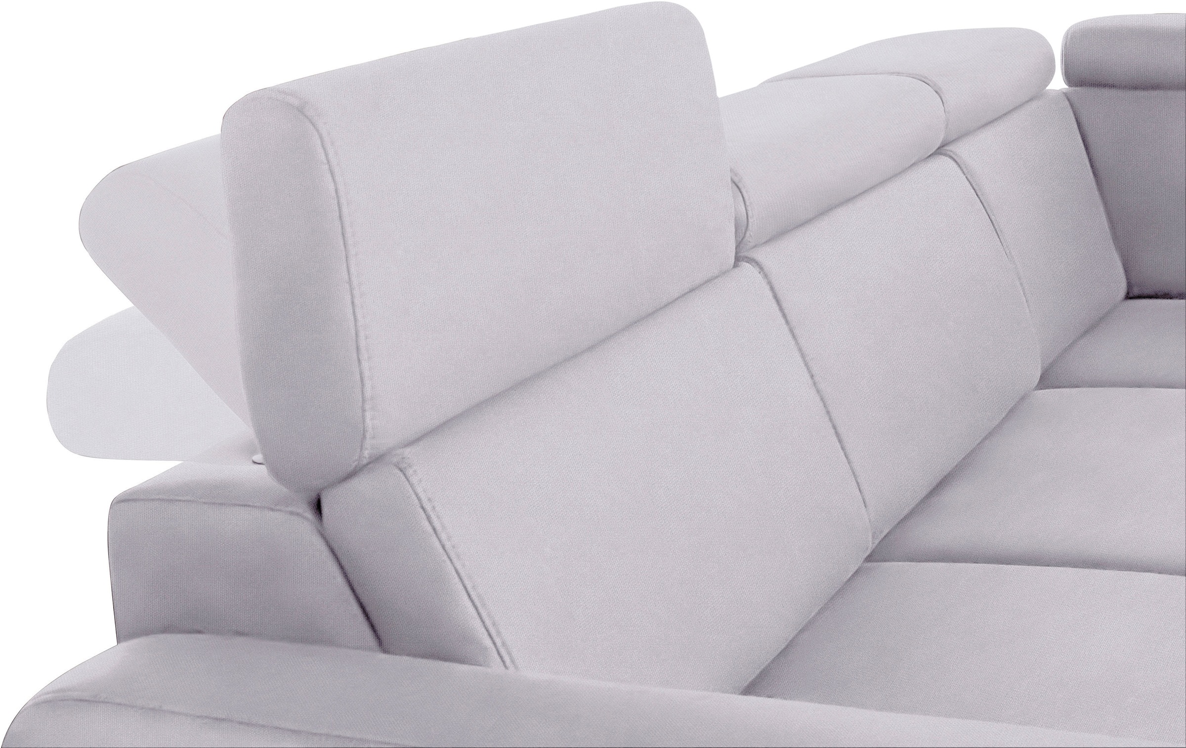 sit&more Ecksofa »Bologna L-Form«, Kopfteilverstellung, wahlweise mit Bettfunktion und Schubkasten