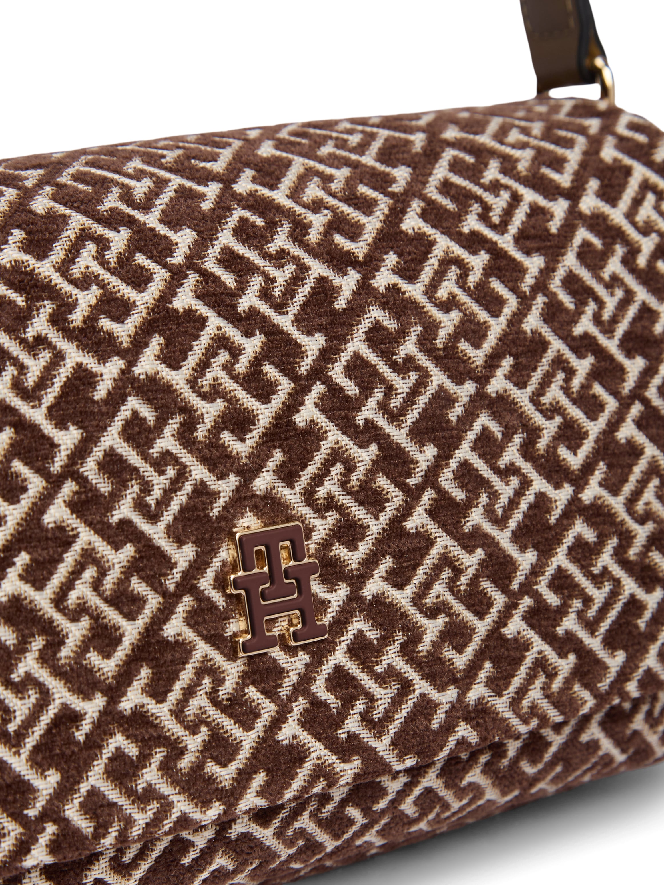 Tommy Hilfiger Umhängetasche »TH JACQUARD CONV CROSSOVER« Damen Schultertasch, Handtasche mit edler TH-Logostickerei