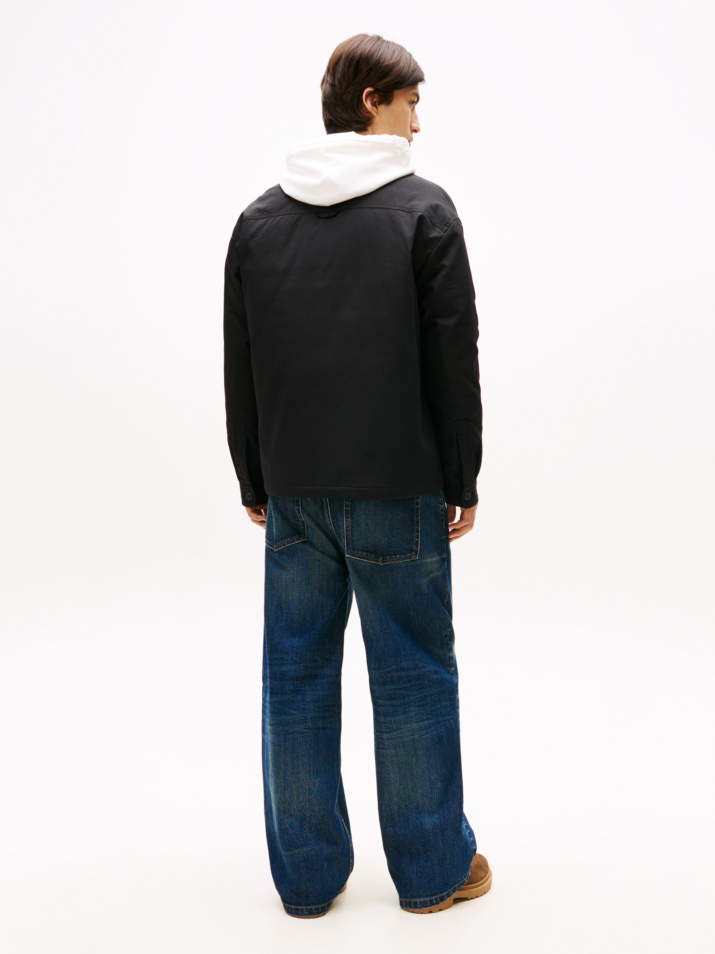 Tommy Jeans Hemdjacke »TJM PADDED TECH CORD« ohne Kapuze Overshirt, lockere Form, wattiert