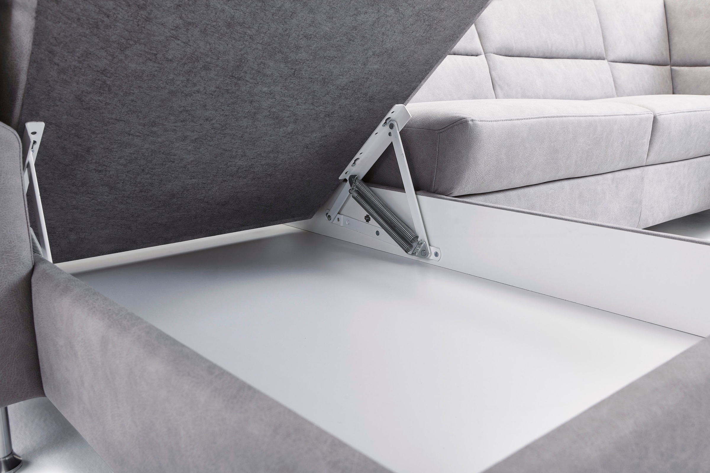CALIZZA INTERIORS Wohnlandschaft »Onyx U-Form«, (3 St.), wahlweise mit Bettfunktion und Bettkasten