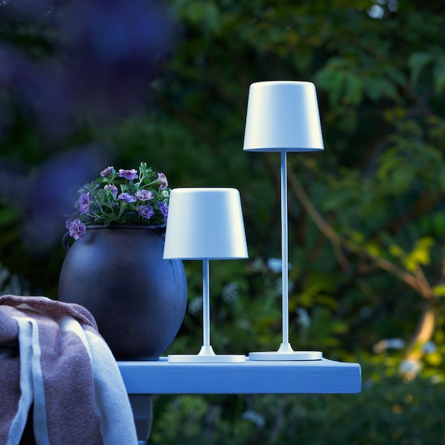 Brilliant LED Tischleuchte »Kaami«, Portable LED Außen Tischlampe, 37 cm,  310lm, Touchdimmer, USB, weiß online kaufen