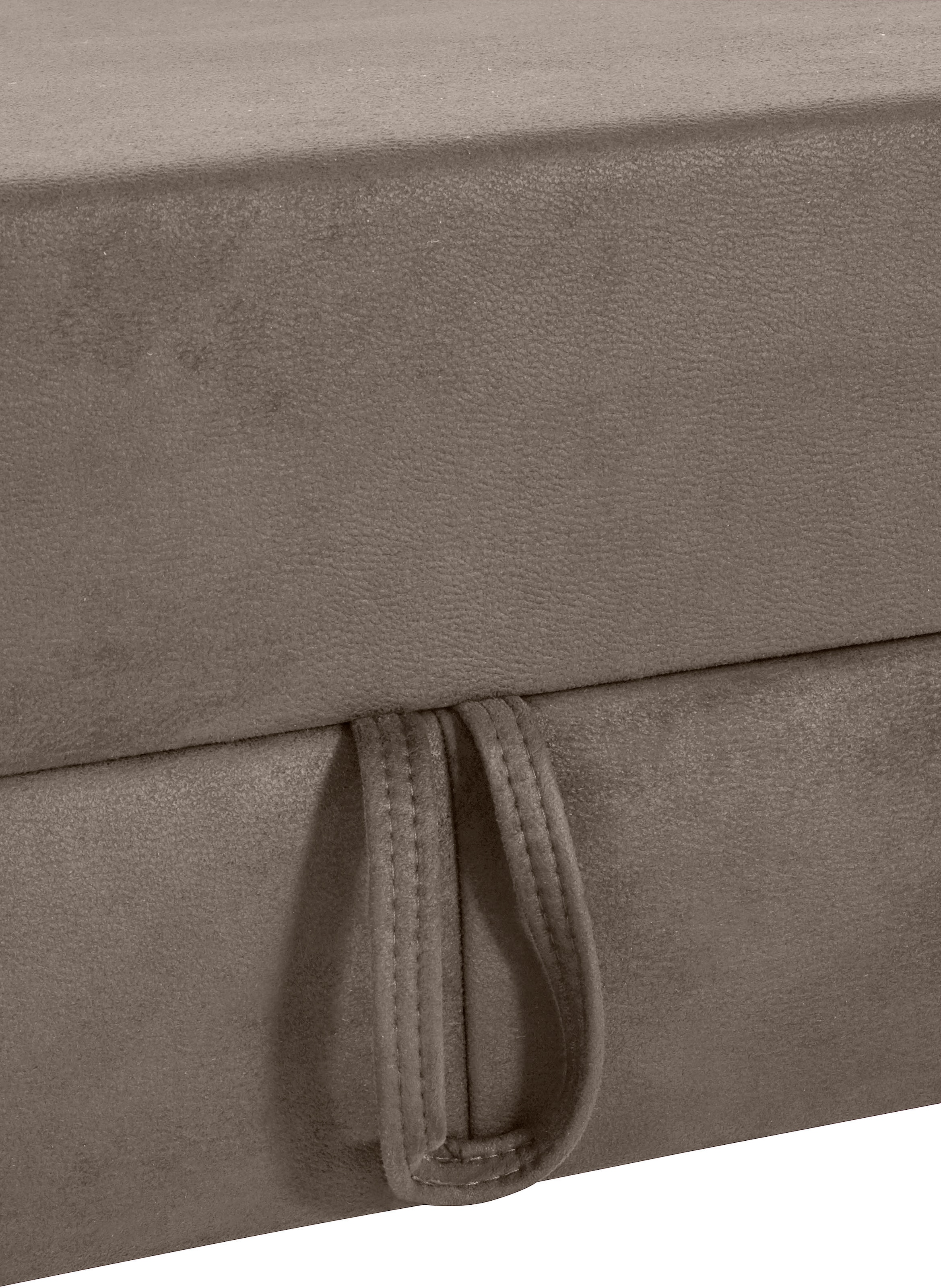 sit&more Ecksofa »Darwin L-Form«, inklusive Federkern, wahlweise mit Kopfteilverstellung, Bettfunktion
