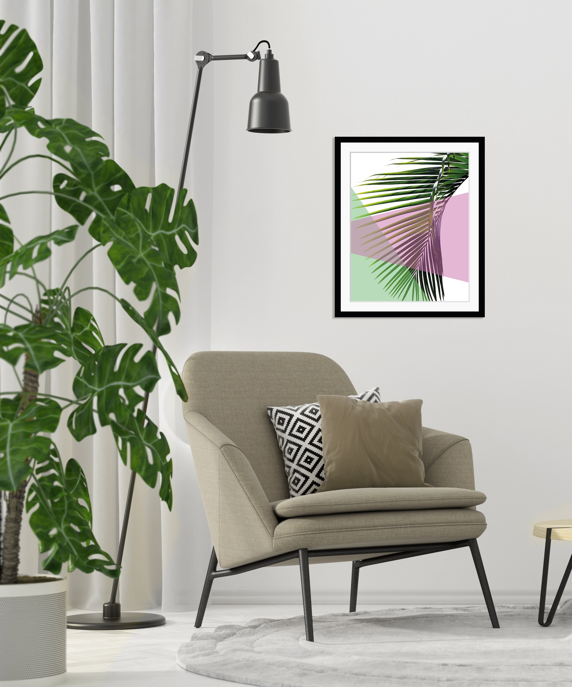 queence Bild »Philipp«, Blätter-Blumen-Kunst-Abstrakt-Figuren, HD Premium P günstig online kaufen