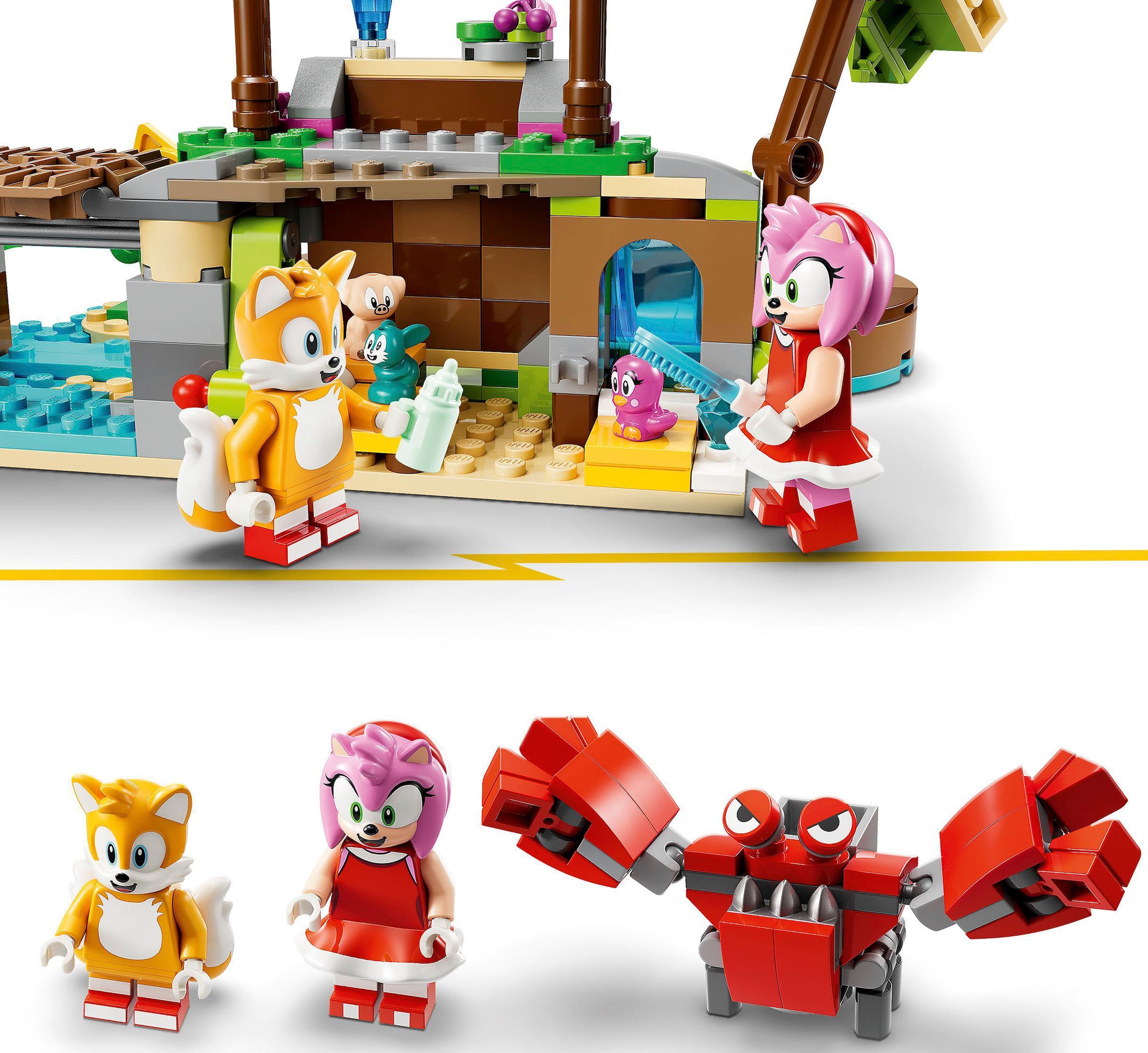 LEGO® Konstruktionsspielsteine »Amys Tierrettungsinsel (76992), LEGO® Sonic«, (388 St.), Made in Europe