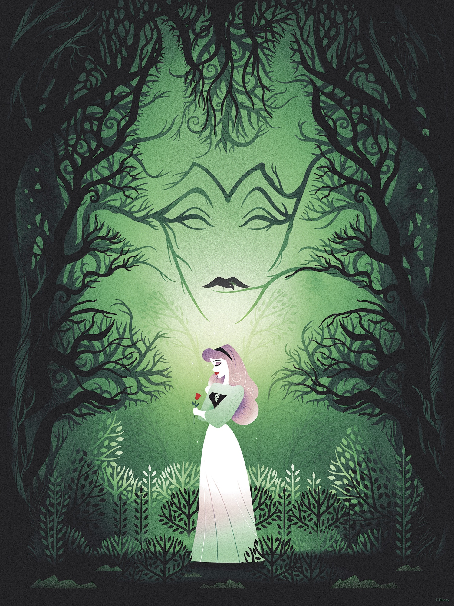 Komar Wandbild »Disney Sleeping Beauty Aurora Maleficent«, Disney, (Set, 1 St.), 30 x 40 cm (Breite x Höhe) - Kinderzimmer, Dekoration