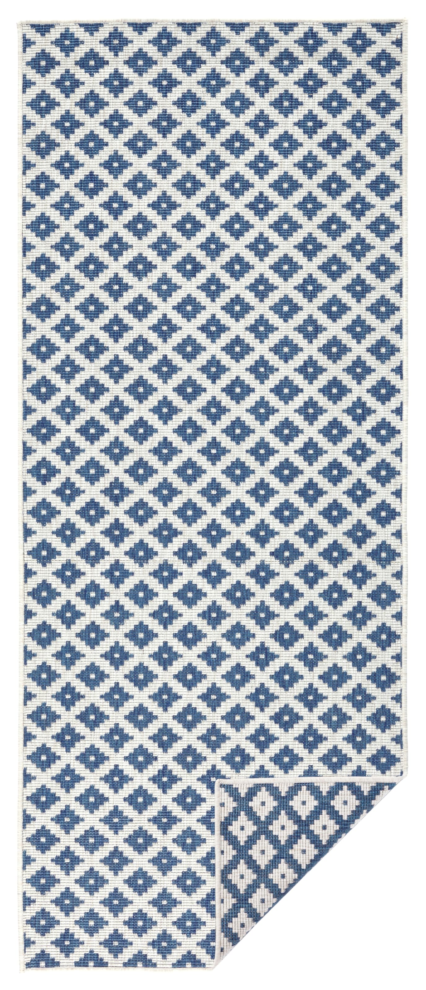 NORTHRUGS Teppich »Nizza Wendeteppich«, rechteckig, 5 mm Höhe, In-& Outdoor, Wetterfest, Balkon, Läufer, Wohnzimmer, Wasserfest