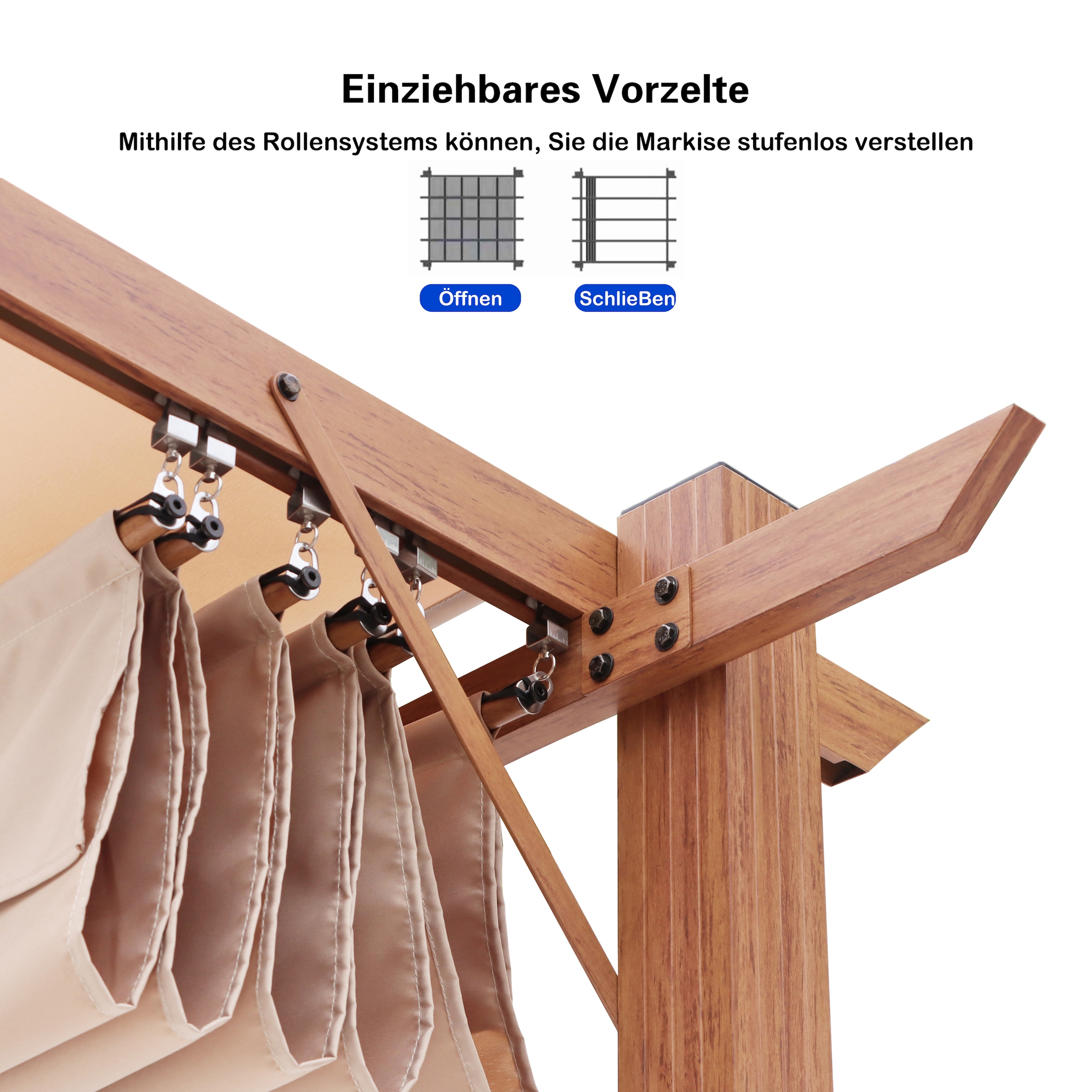 KONIFERA Pavillon »Pergola Tilos« verschiedene Größen/Farben