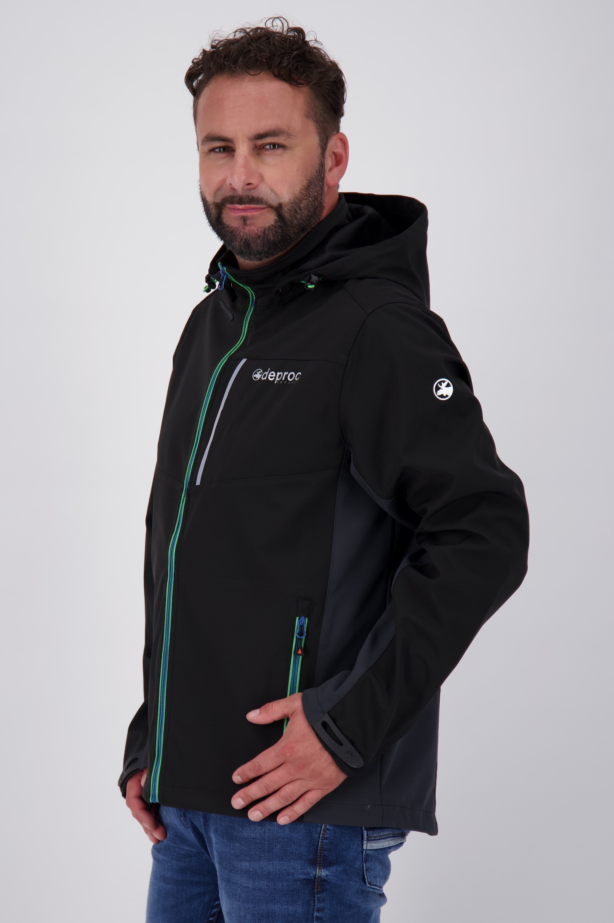 DEPROC Active Softshelljacke »NUNAVUT MEN II«, auch in Großen Größen erhältlich