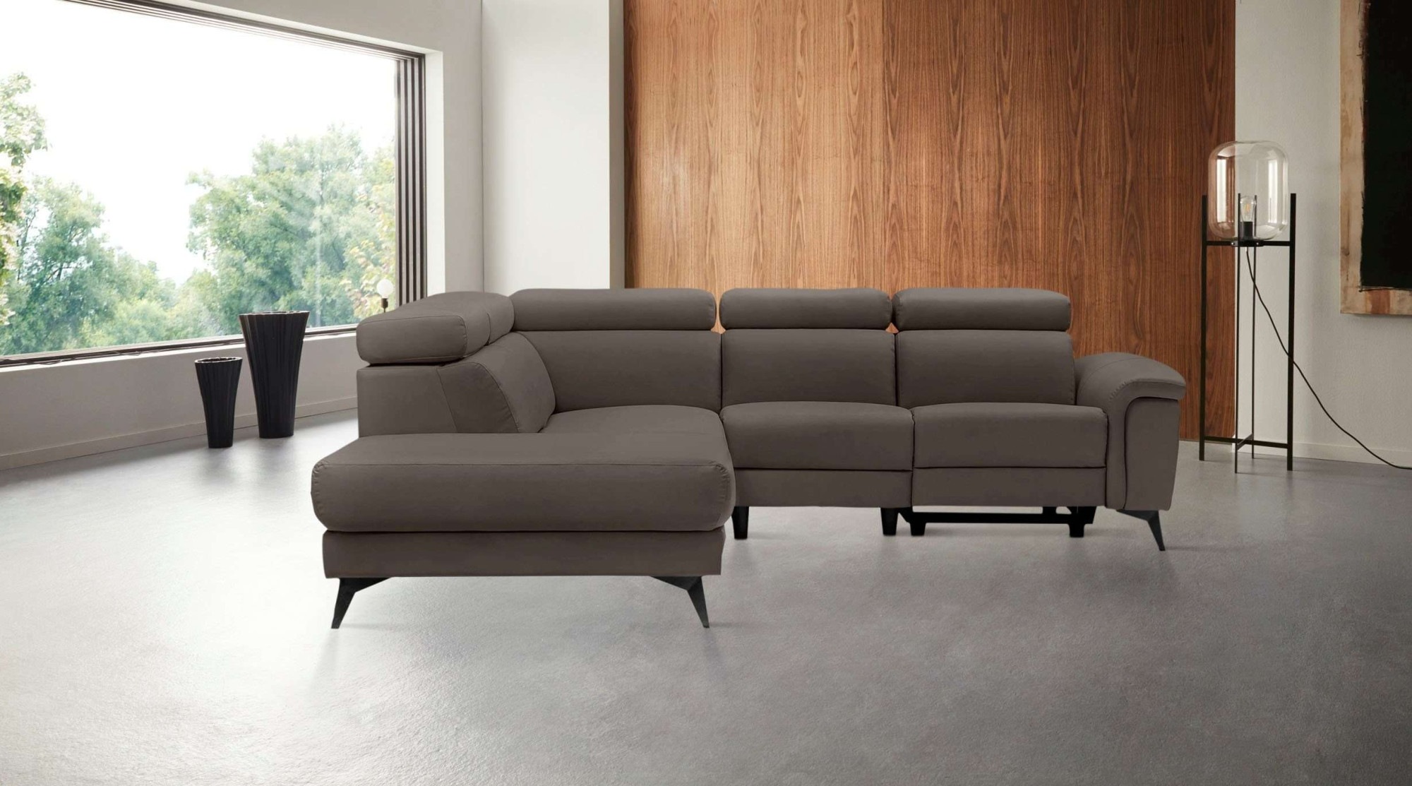 Places of Style Ecksofa »Marita«, mit elektrischer Relaxfunktion in einem S günstig online kaufen