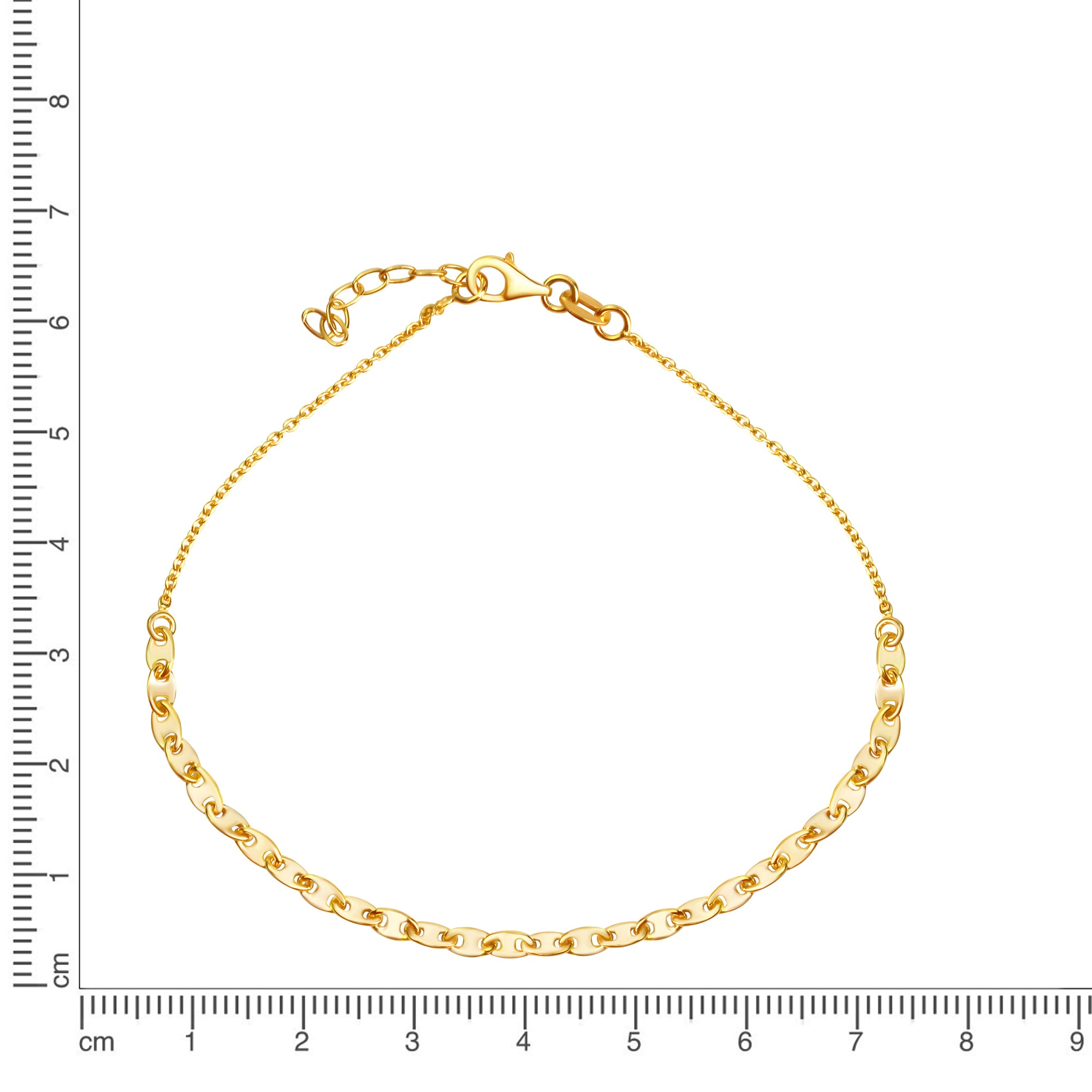 Vivance Fußkette »925/- Sterling Silber vergoldet«