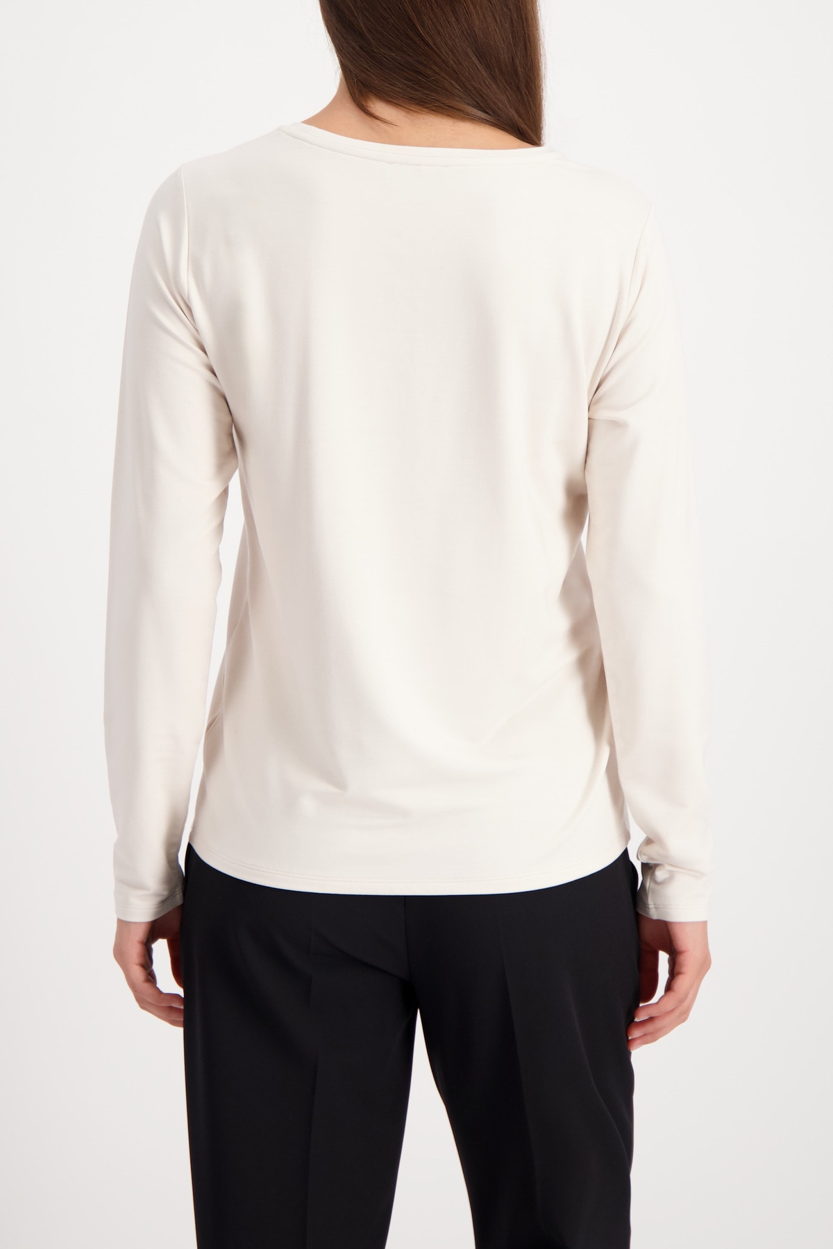 Monari Langarmshirt »Shirt Frauen Café« Regular fit mit Rundhalsausschnitt