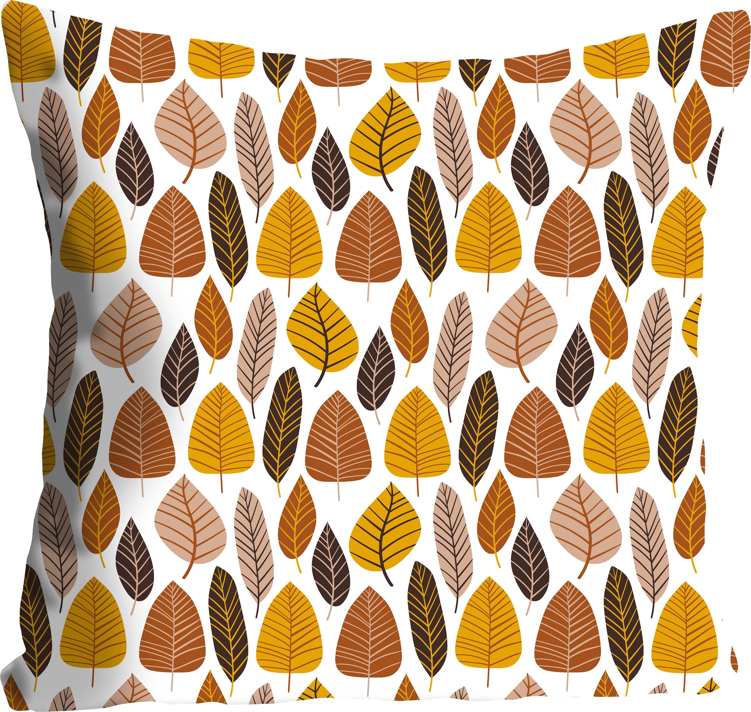 queence Dekokissen »Dennis« mit einem Blätterhaufen günstig online kaufen