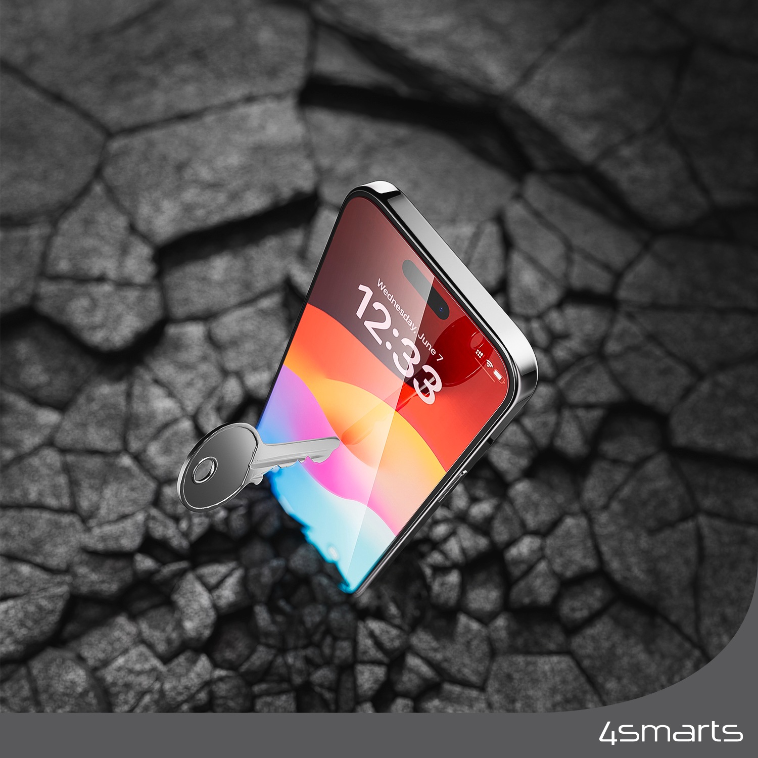 4smarts Displayschutzglas »Second Glass mit Montagerahmen« für Apple iPhone 15