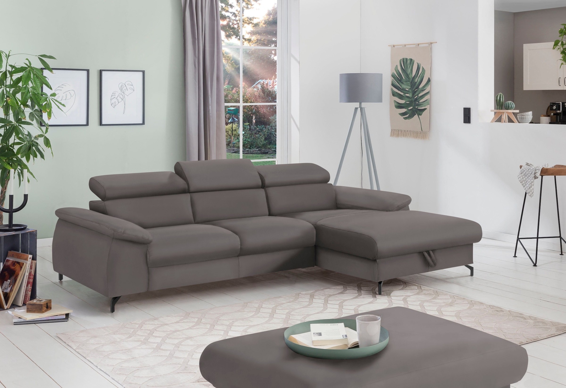 COTTA Polstergarnitur »Komaris L-Form«, (Set), Set bestehend aus: Ecksofa m günstig online kaufen