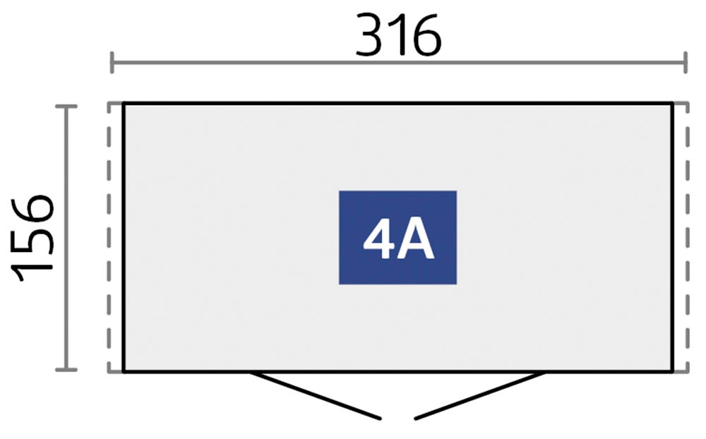 Biohort Gerätehaus »Europa Gr. 4A, verschiedene Farben« Qualitäts-Geräteschuppen aus Metall