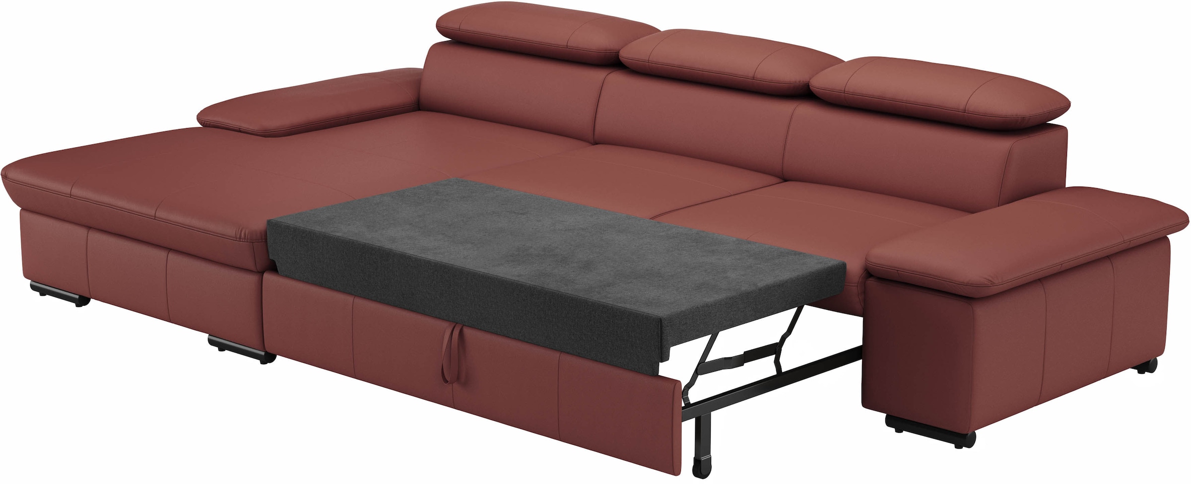 sit&more Ecksofa »Alcudia L-Form«, wahlweise mit Bettfunktion