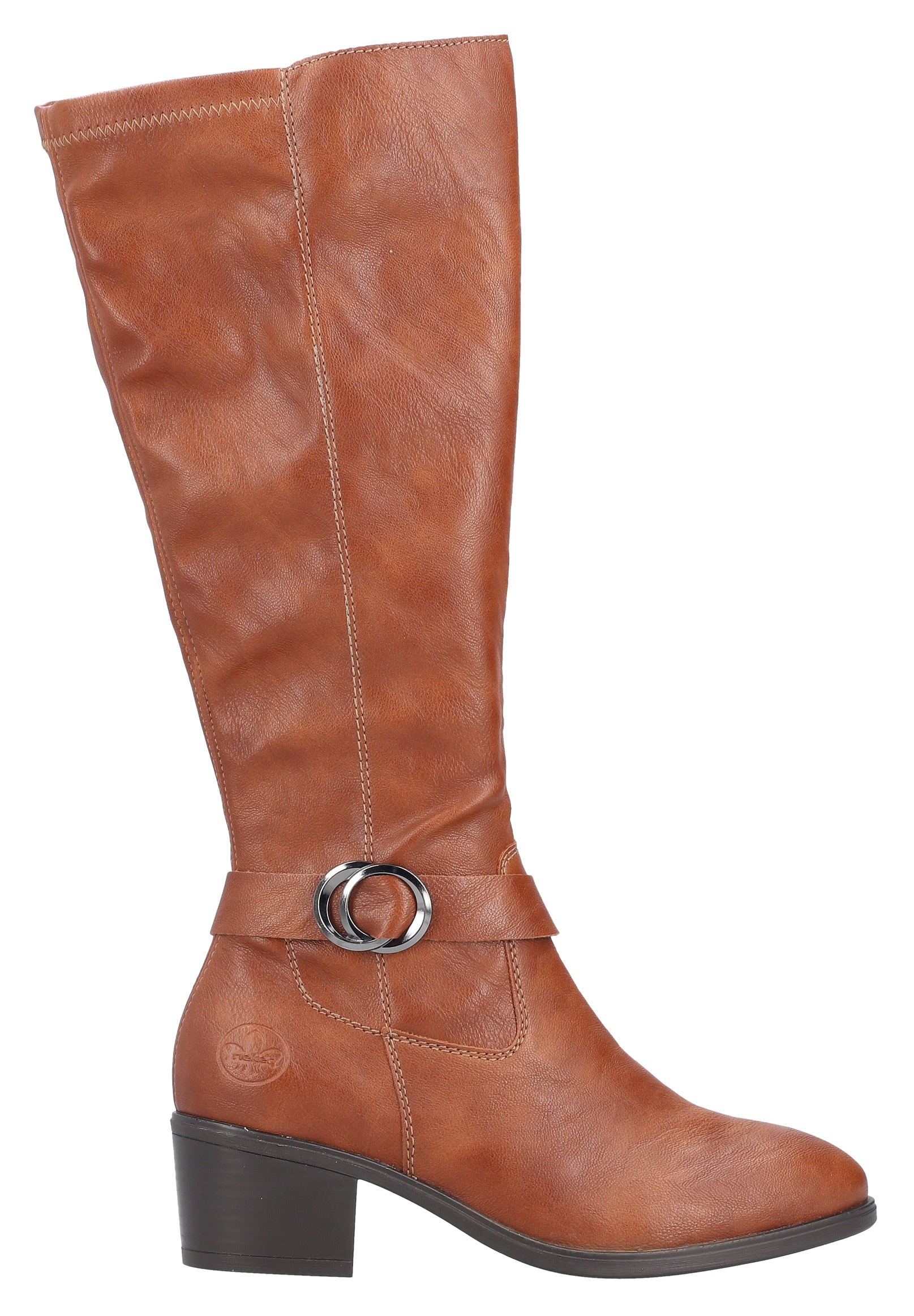 Rieker Stiefel, Langschaftstiefel, Reißverschluss, mit bequemem Blockabsatz