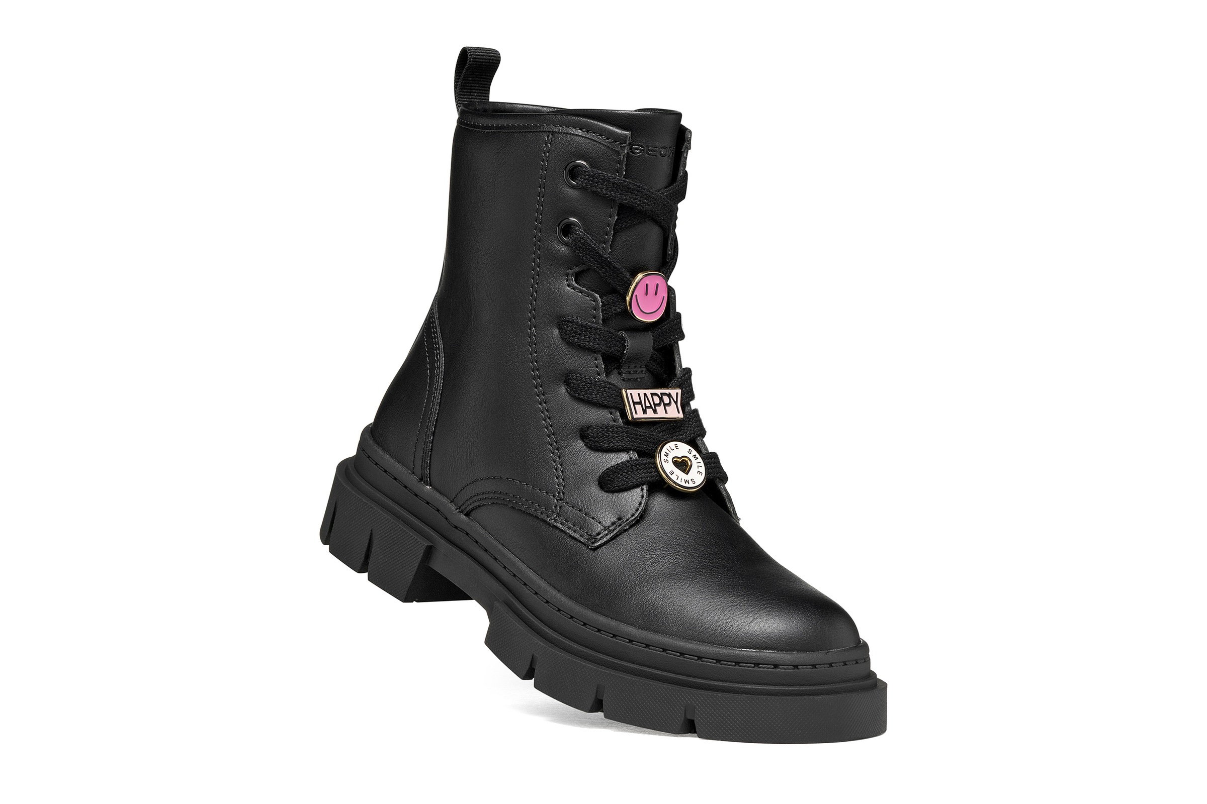 Geox Schnürboots »J KARSYN GIRL«  Stiefelette mit Pins, Größenschablone zum Download