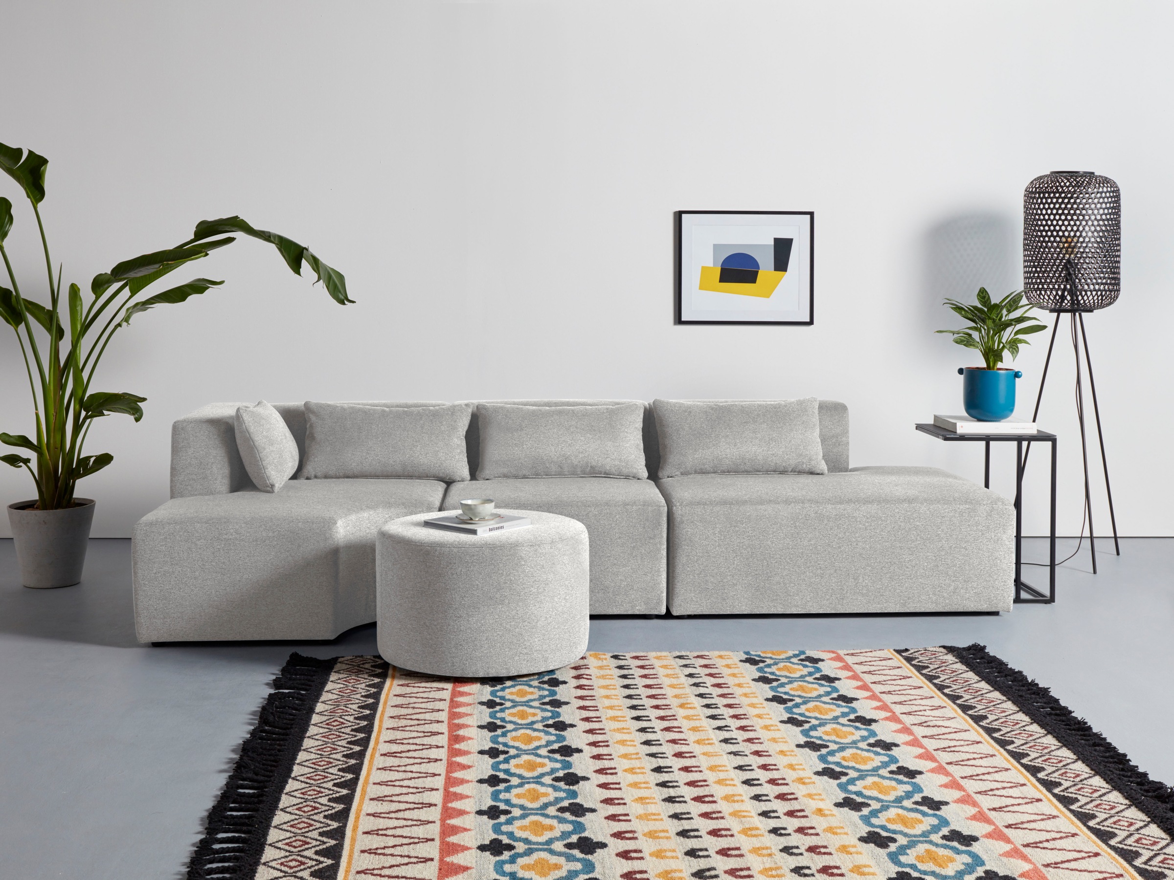 Leonique Ecksofa »Alexane L-Form« zusammengesetzt aus Modulen, in vielen Be günstig online kaufen