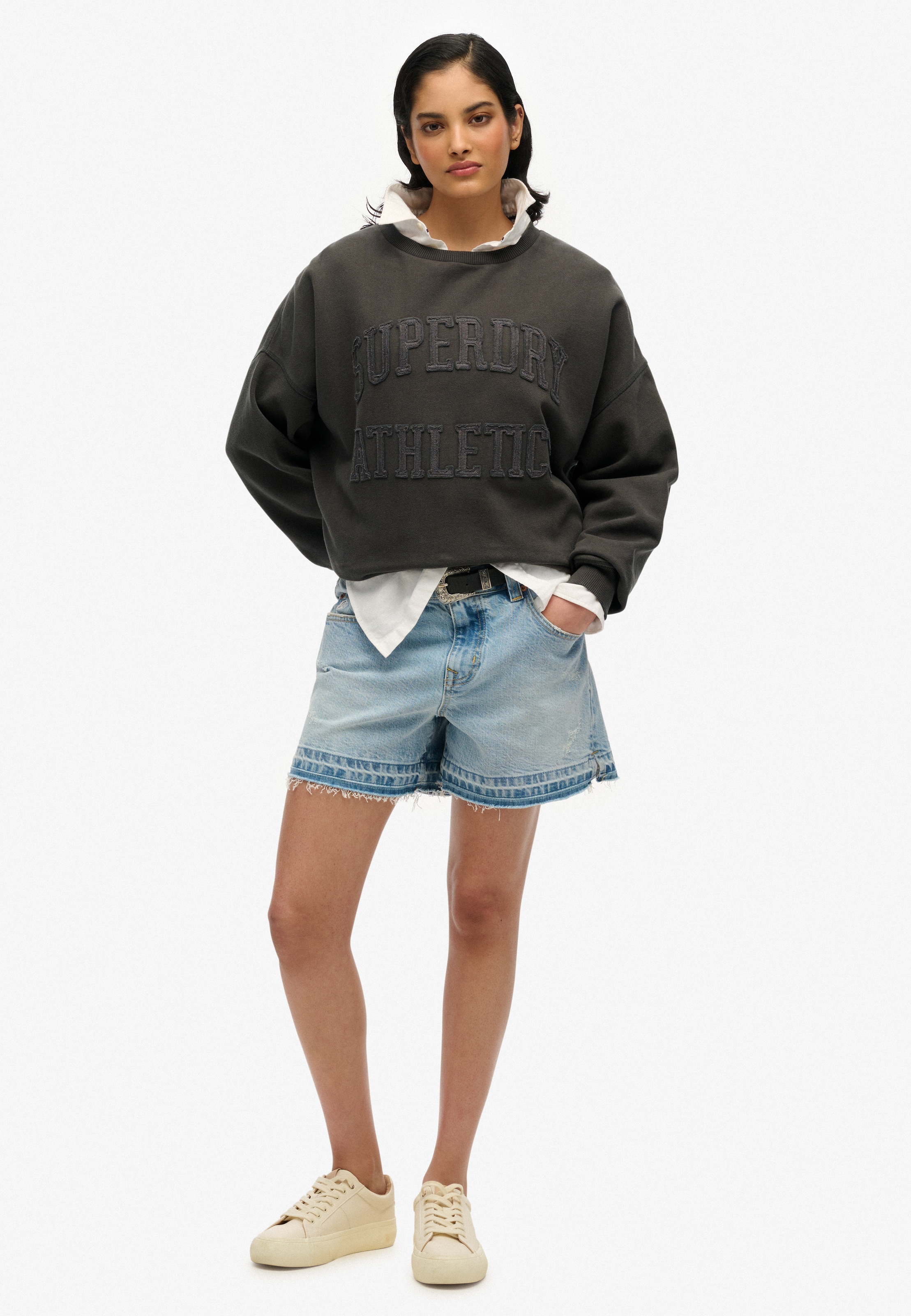 Superdry Sweatshirt »ATHLETIC TONAL APPLIQUE CREW«
