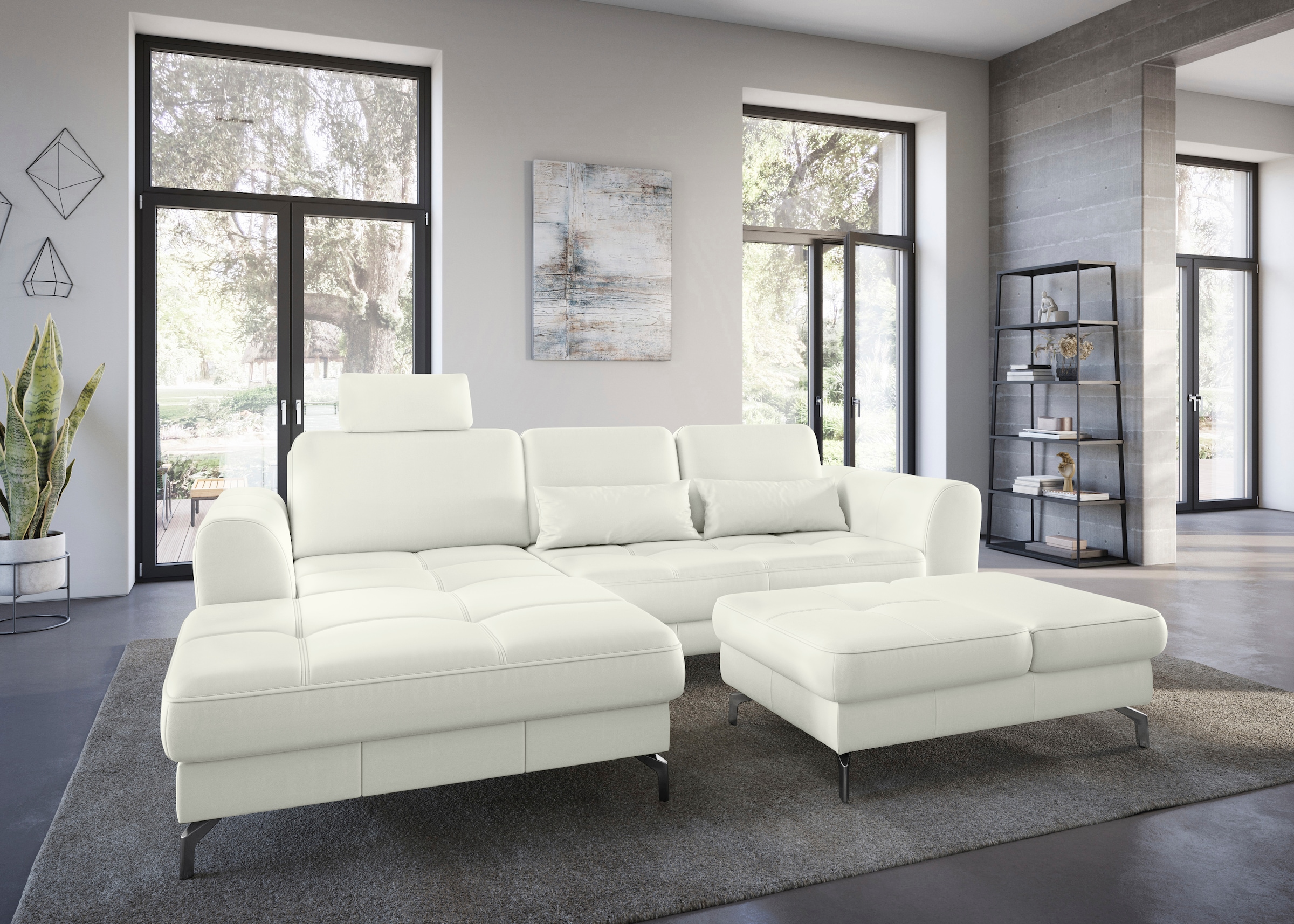 sit&more Ecksofa »Bendigo L-Form«, inklusive Sitztiefenverstellung, Bodenfr günstig online kaufen