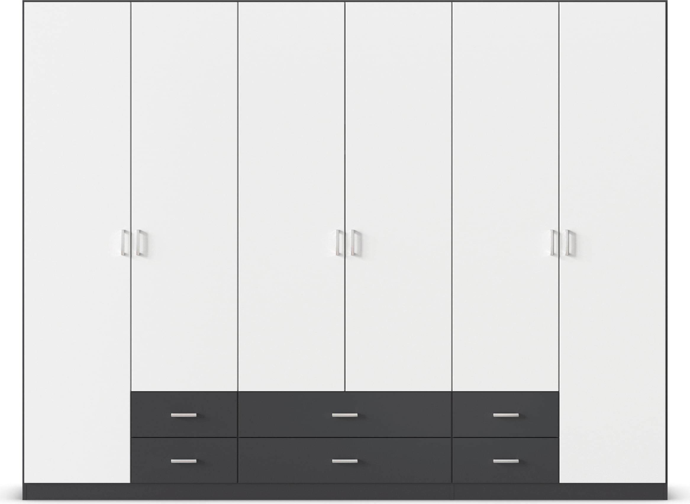 rauch Drehtürenschrank »Kleiderschrank Schrank Garderobe Wäscheschrank GAMMA in 3 Breiten«, mit 6 Schubladen, in schlichtem Design TOPSELLER MADE IN GERMANY