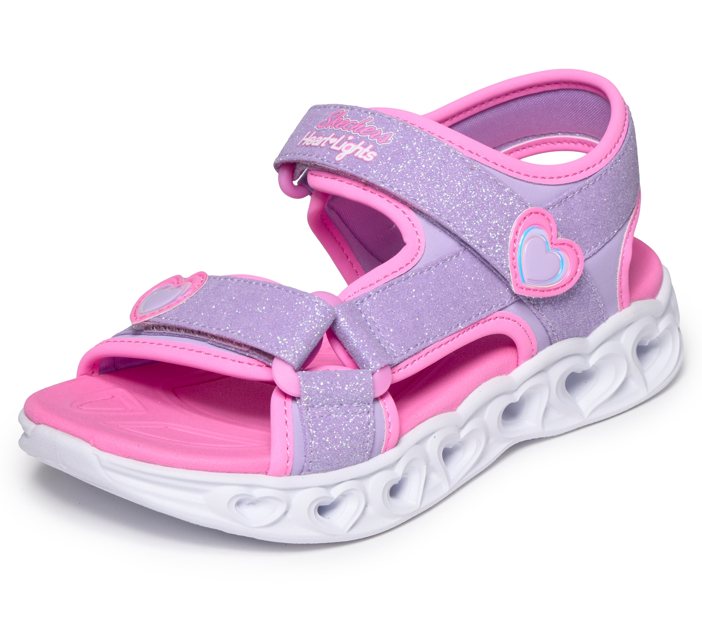 Skechers Sandale »HEART LIGHTS SANDALS«  Sommerschuh mit Klettverschluss, Größenschablone zum Download