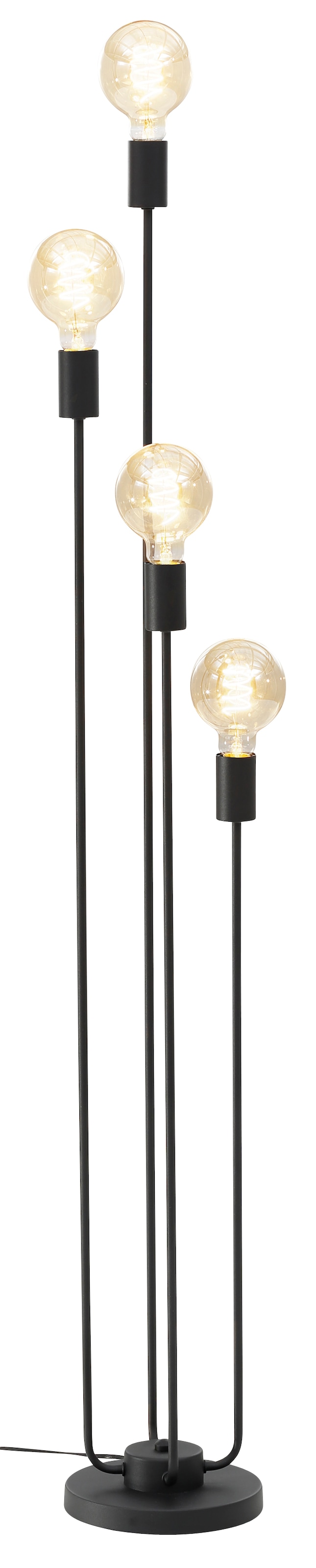 Leonique Stehlampe »Jarla«, 4 flammig-flammig, kaufen mit 137 goldfarbenen/schwarzen Fassungen, cm online Höhe Stehleuchte