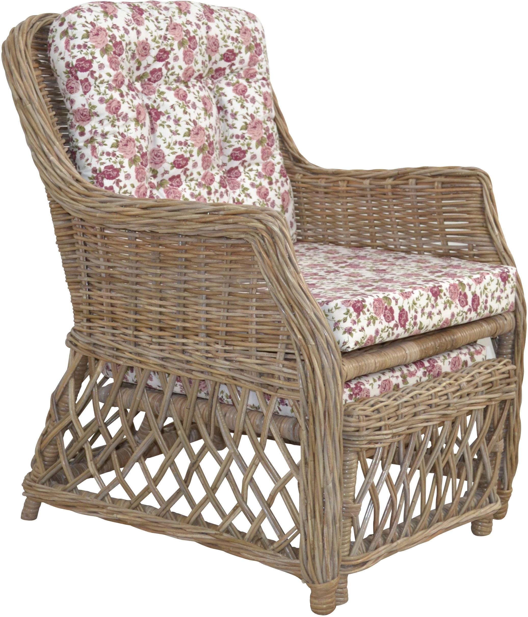 Home affaire Rattanstuhl, Handarbeit, Maße (B/T/H): (67/75/91) günstig online kaufen