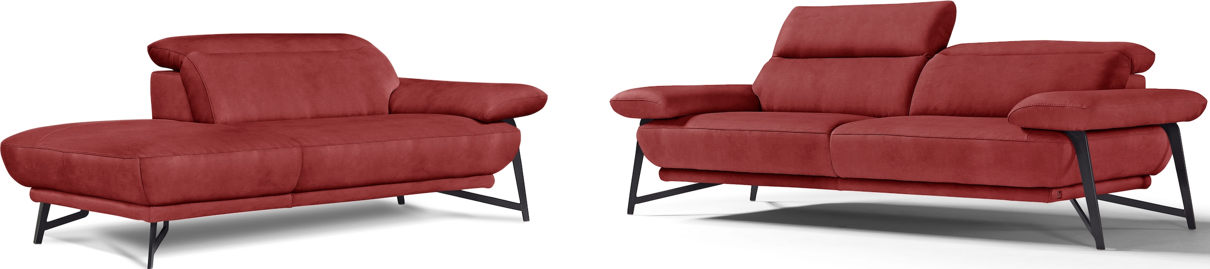Egoitaliano Sofa »Anais, Design mit hohem Sitzkomfort, Fußfarbe schattengra günstig online kaufen