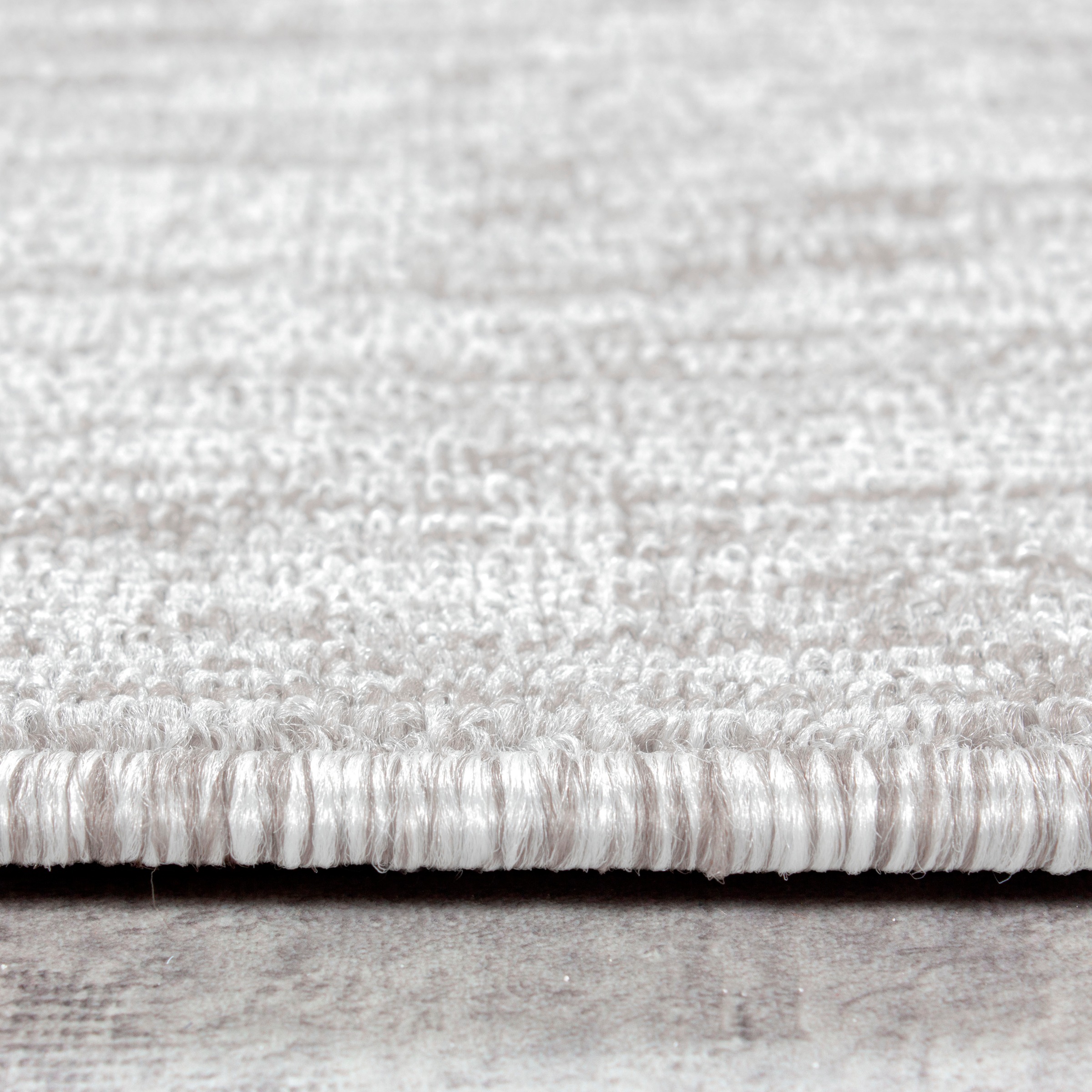 Ayyildiz Teppiche Teppich »Nizza 1800 Kurzflorteppich«, rund, 6 mm Höhe, pflegeleicht, leicht melierter Kurzflor, ringsum gekettelt, Wohnzimmer