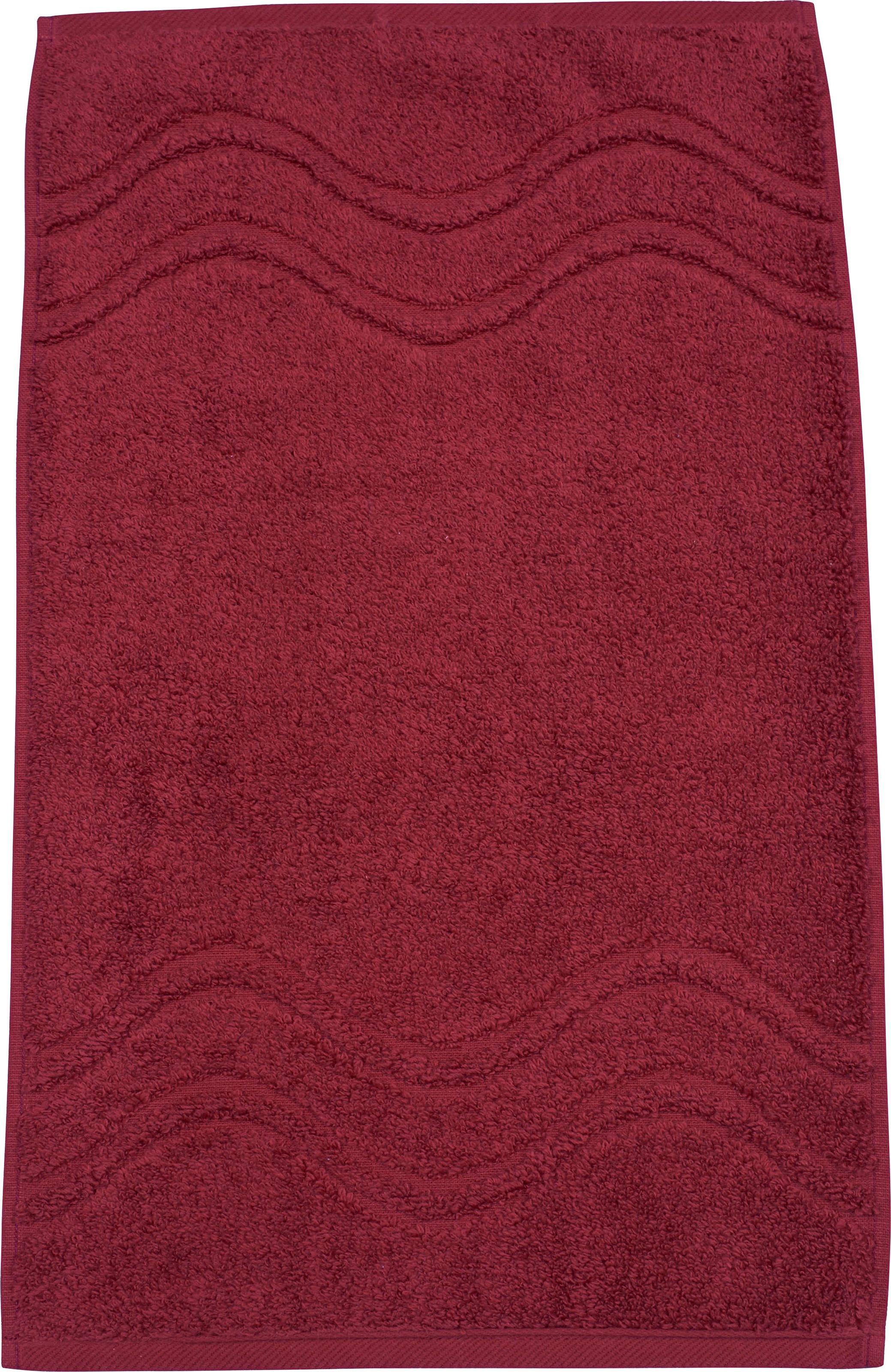 ROSS Gästehandtuch »Cashmere feeling«, (Packung, 6 St.), 100% Baumwolle, mit Wellen-Bordüre, große Farbauswahl