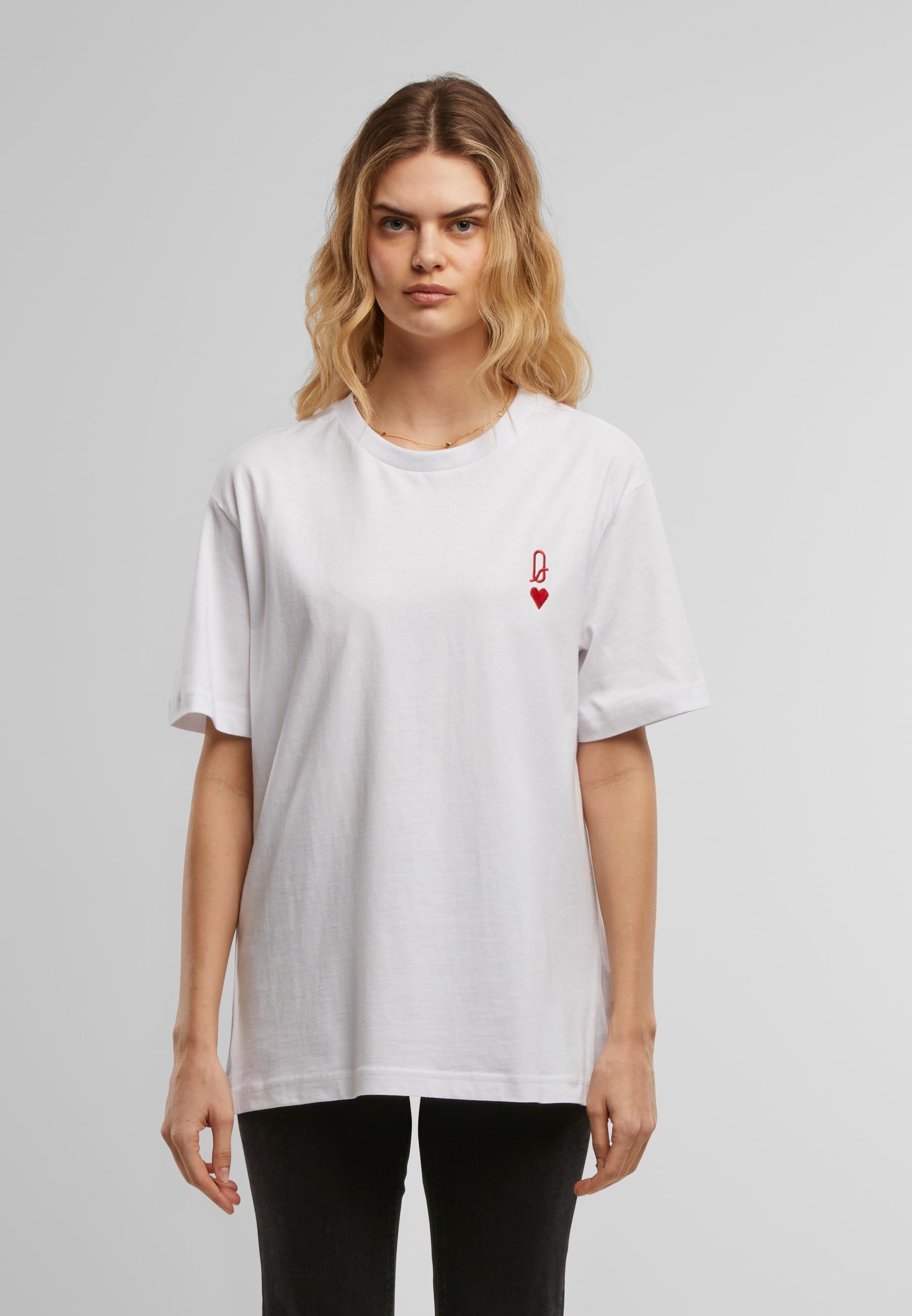 Miss Tee T-Shirt »Miss Tee Queen Card EMB Tee« 1 Stk.