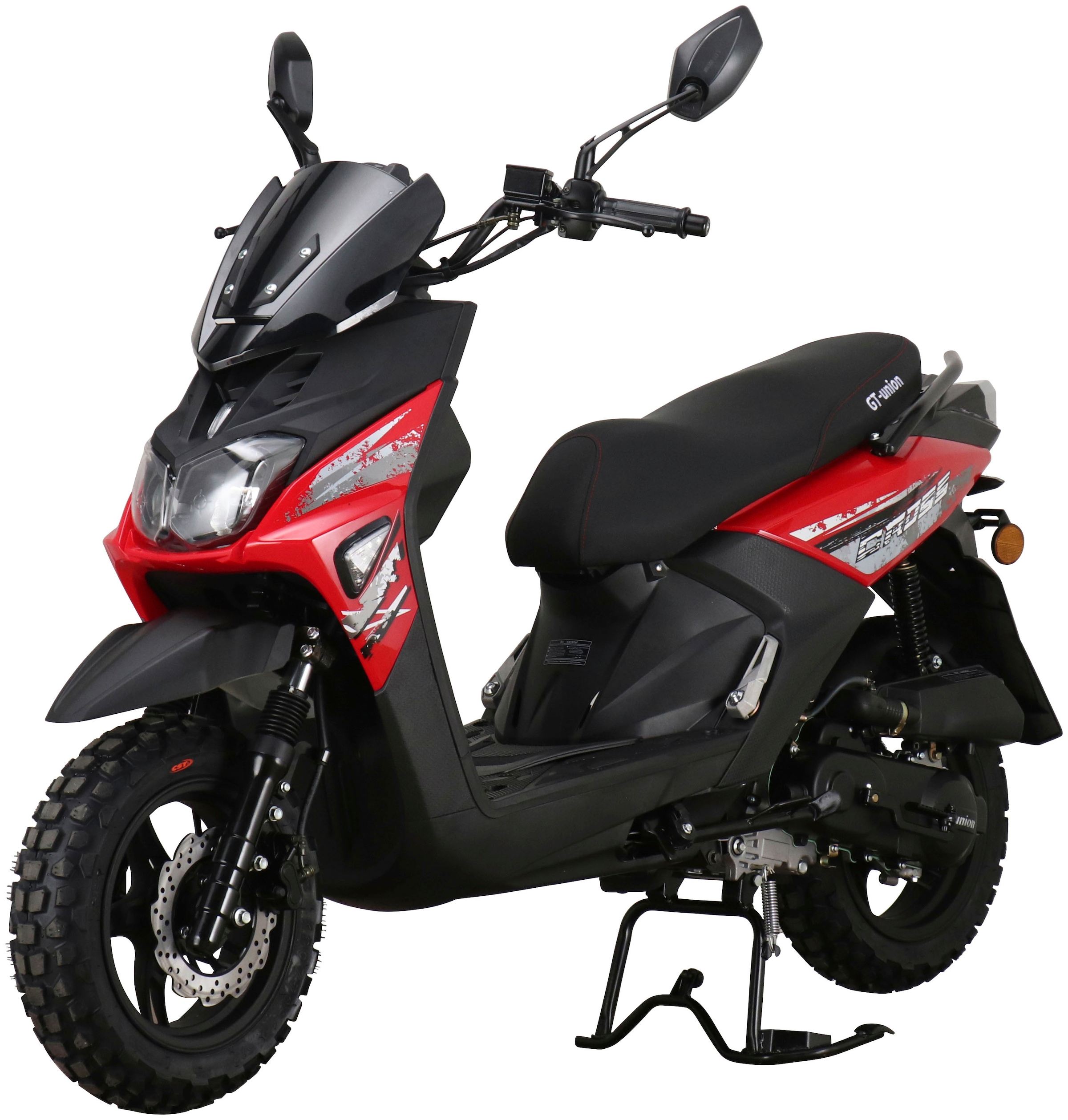 GT UNION Motorroller »PX 55 Cross-Concept 2.0 50-45«, 50 cm³, 45 km/h, Euro 5, 3 PS, (Komplett-Set, 2 tlg., mit Topcase), inkl. Topcase