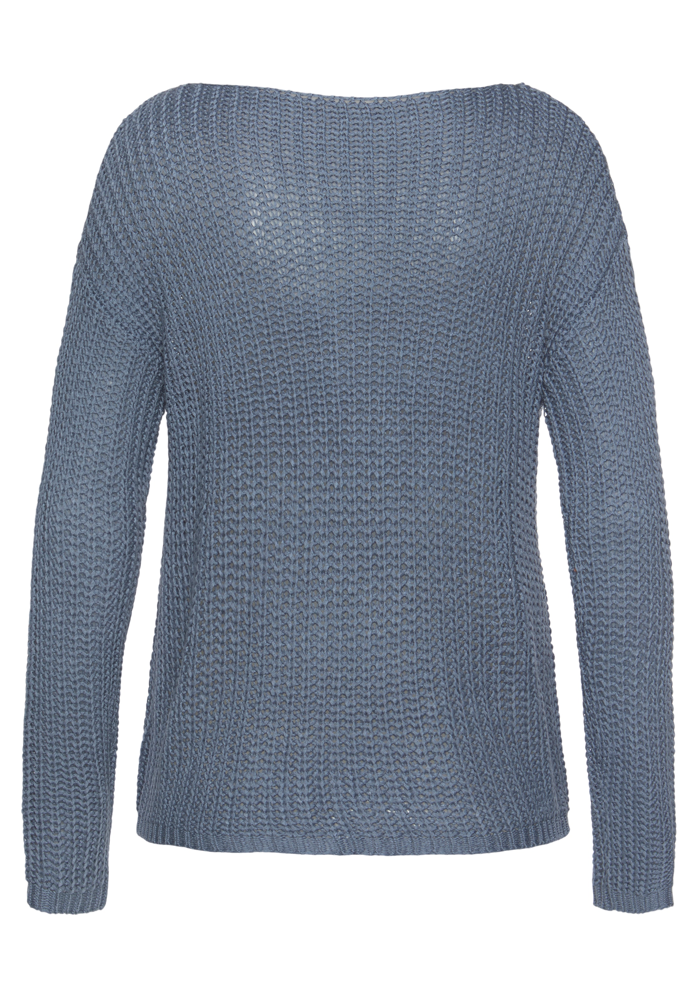 LASCANA Rundhalspullover, aus weichem Grobstrick, lockerer Strickpullover, Damenpullover