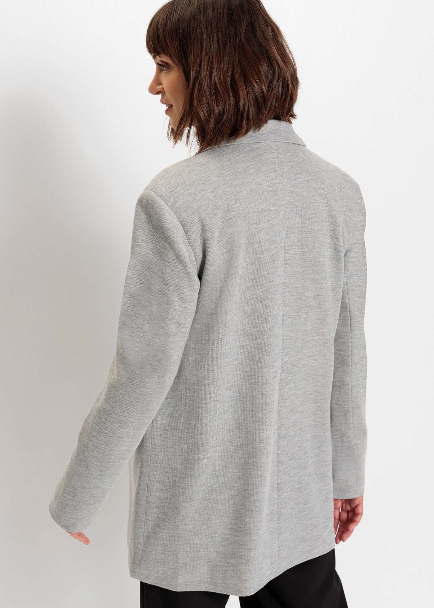 bonprix Jerseyblazer »Langer Jersey-Blazer mit Taschen« Langer Jersey-Blazer mit Taschen