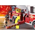 Playmobil® Konstruktions-Spielset »Feuerwehr-Fahrzeug: US Tower Ladder (70935), City Action«, (113 St.), mit Licht- und Soundeffekten, Made in Germany