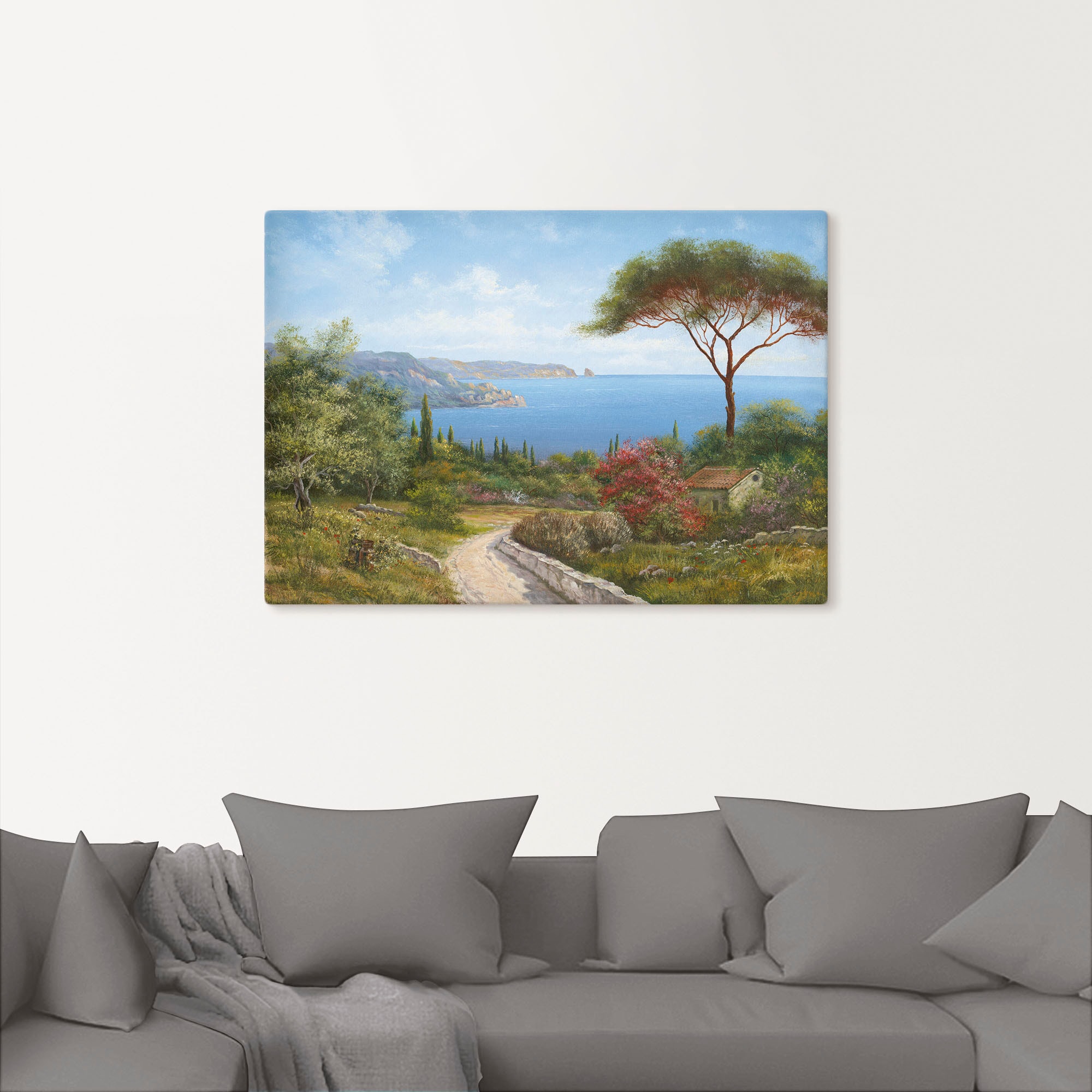 Wandbild Poster online Wandaufkleber St.), Meer«, »Haus (1 Leinwandbild, Alubild, als versch. Größen Gewässer, Artland kaufen in am oder
