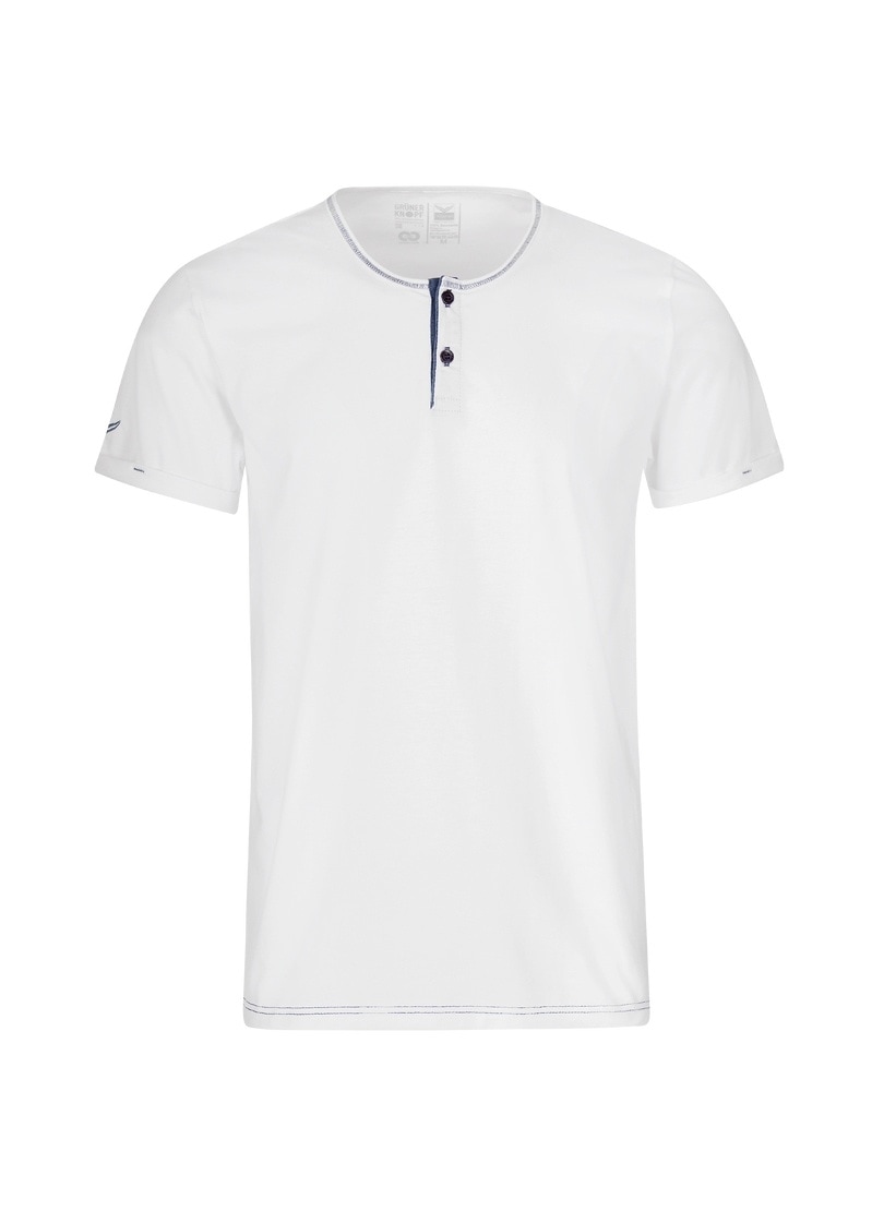 Trigema T-Shirt »TRIGEMA T-Shirt Knopfleiste aus Biobaumwolle«, (1 tlg.)
